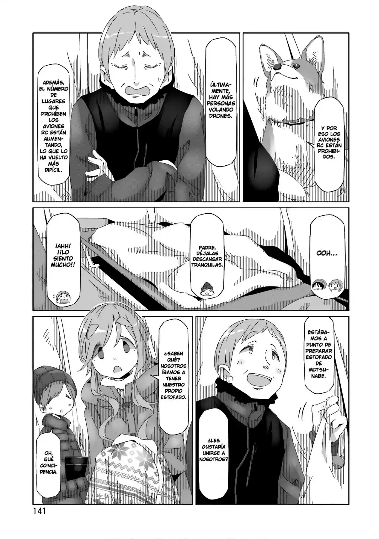 Yurucamp capítulo 34, página 9