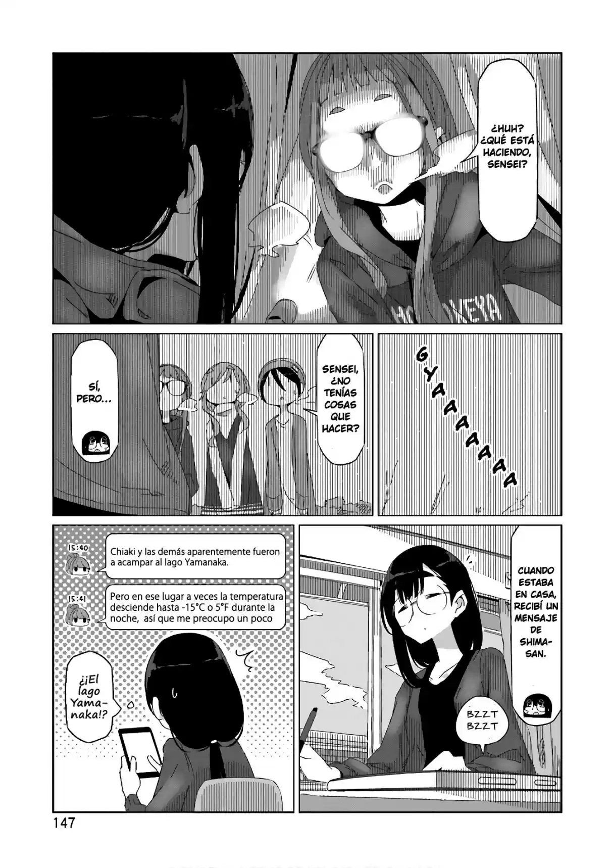 Yurucamp capítulo 34, página 15