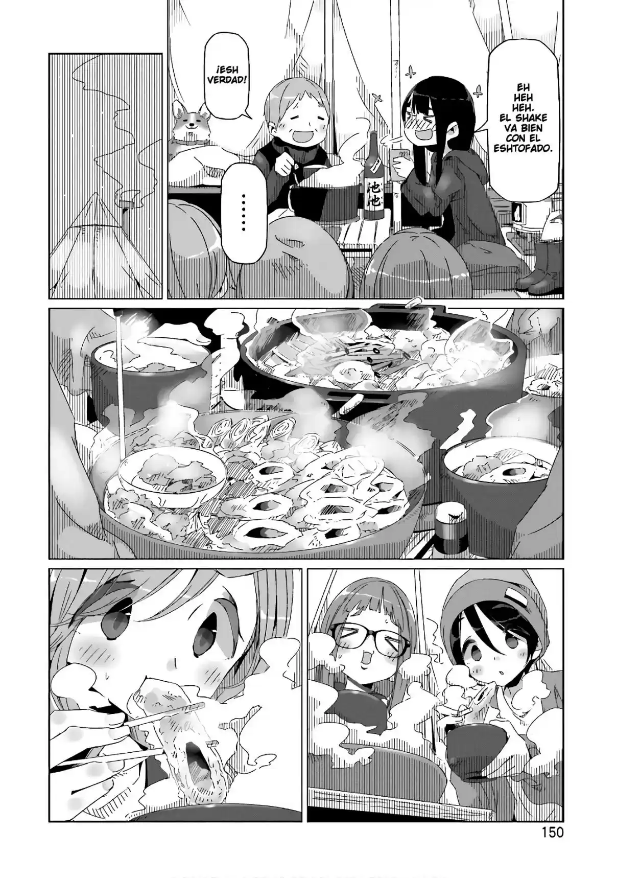 Yurucamp capítulo 34, página 18