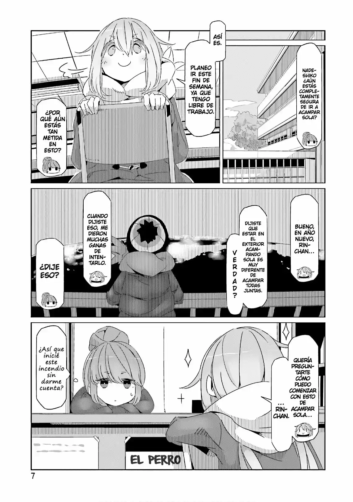 Yurucamp capítulo 35, página 9