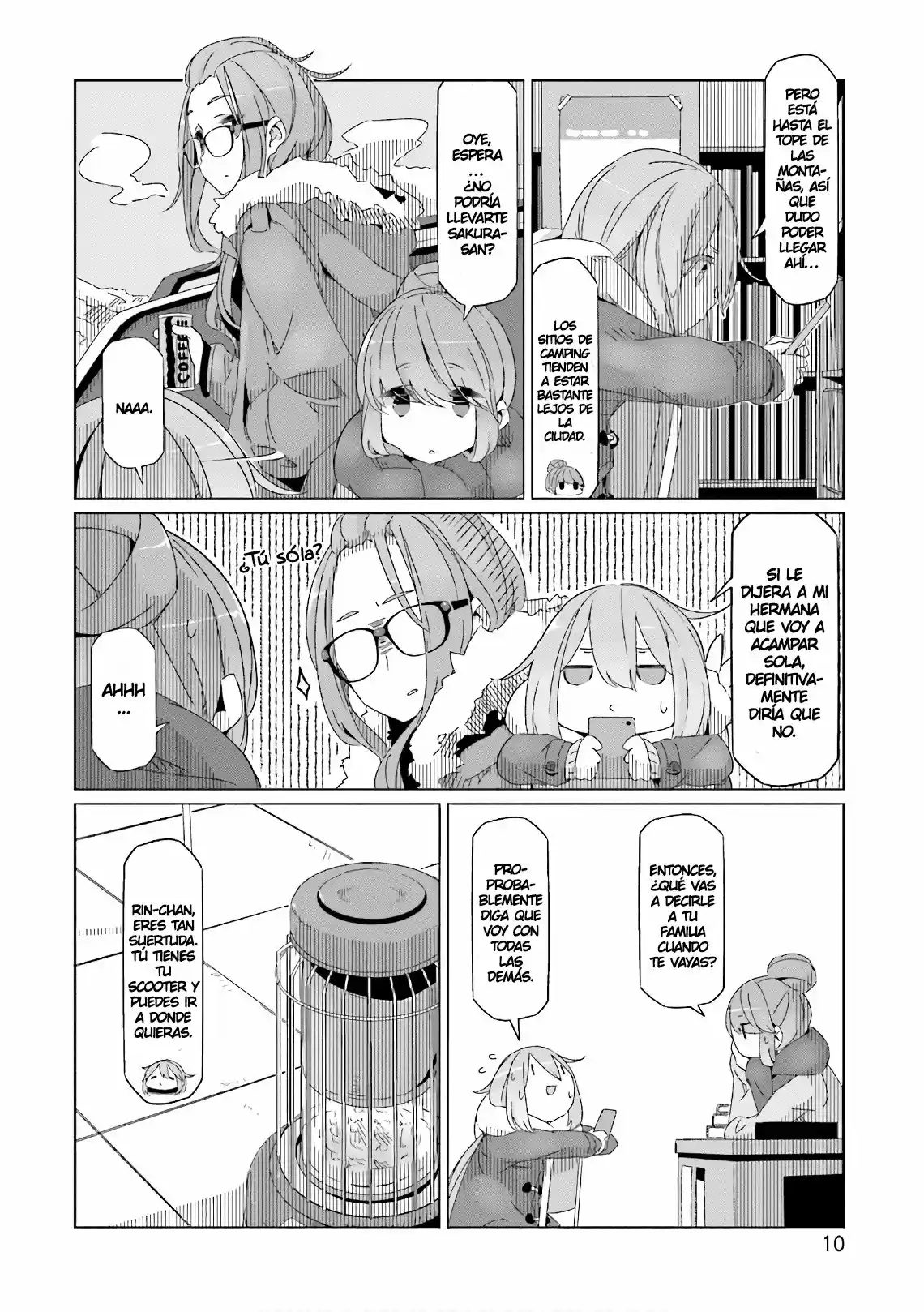 Yurucamp capítulo 35, página 12