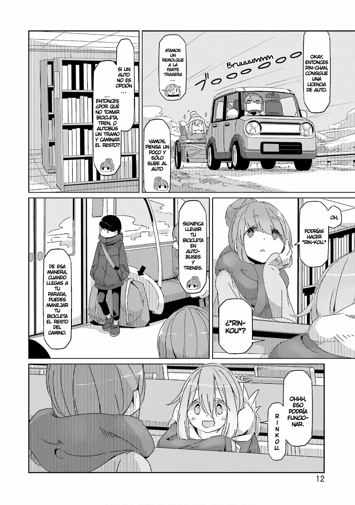 Yurucamp capítulo 35, página 14