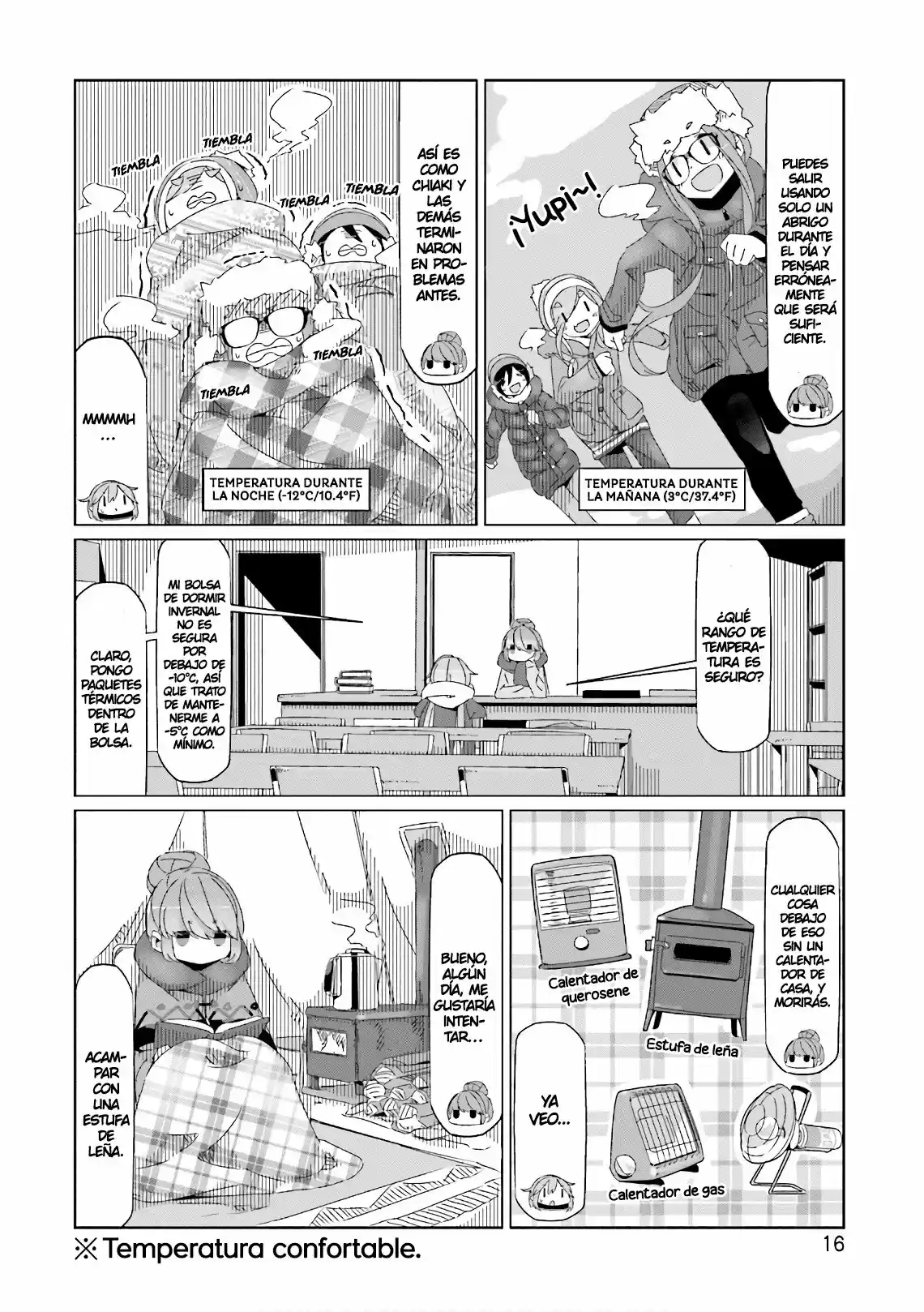 Yurucamp capítulo 35, página 18