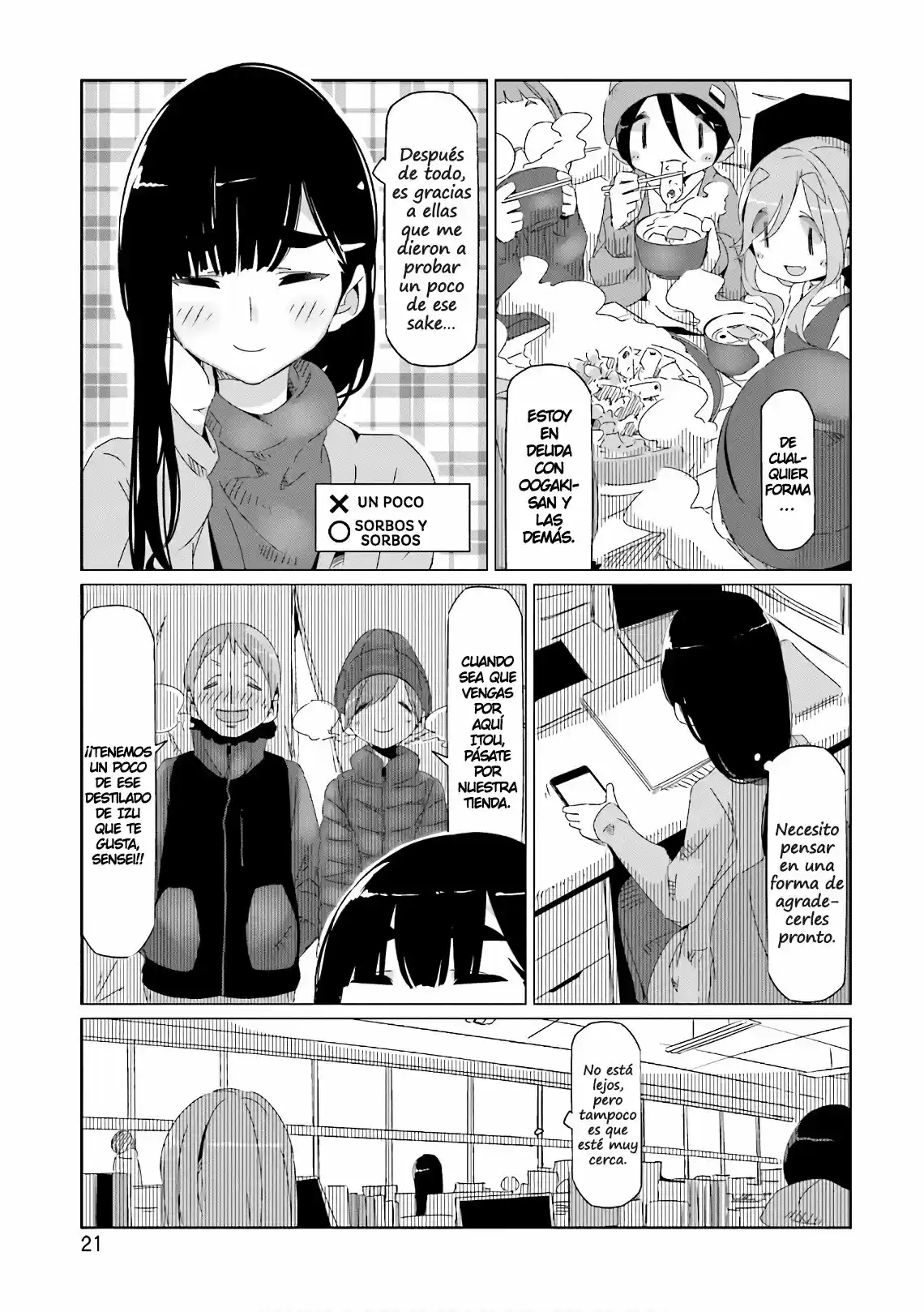 Yurucamp capítulo 35, página 23
