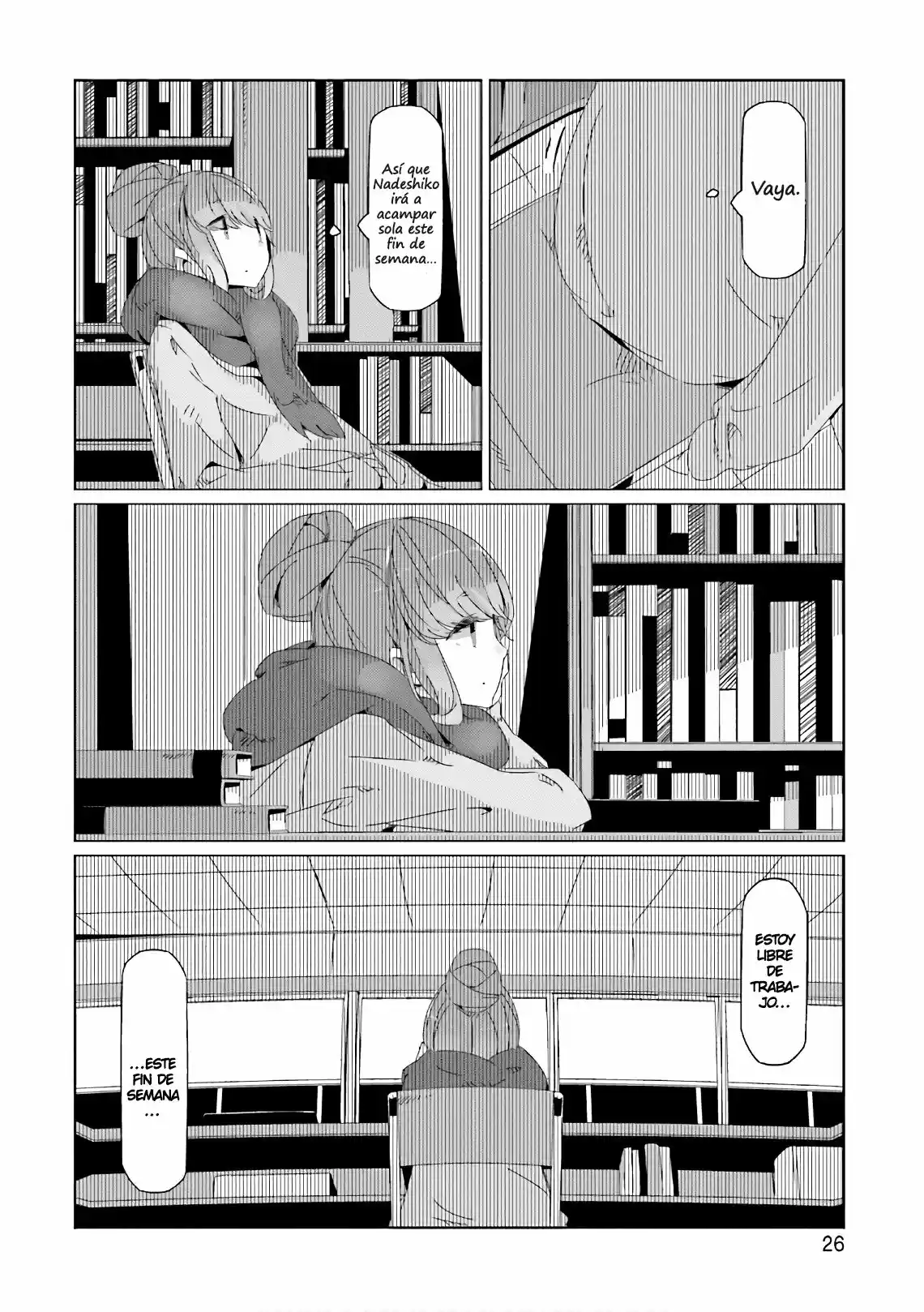 Yurucamp capítulo 35, página 28
