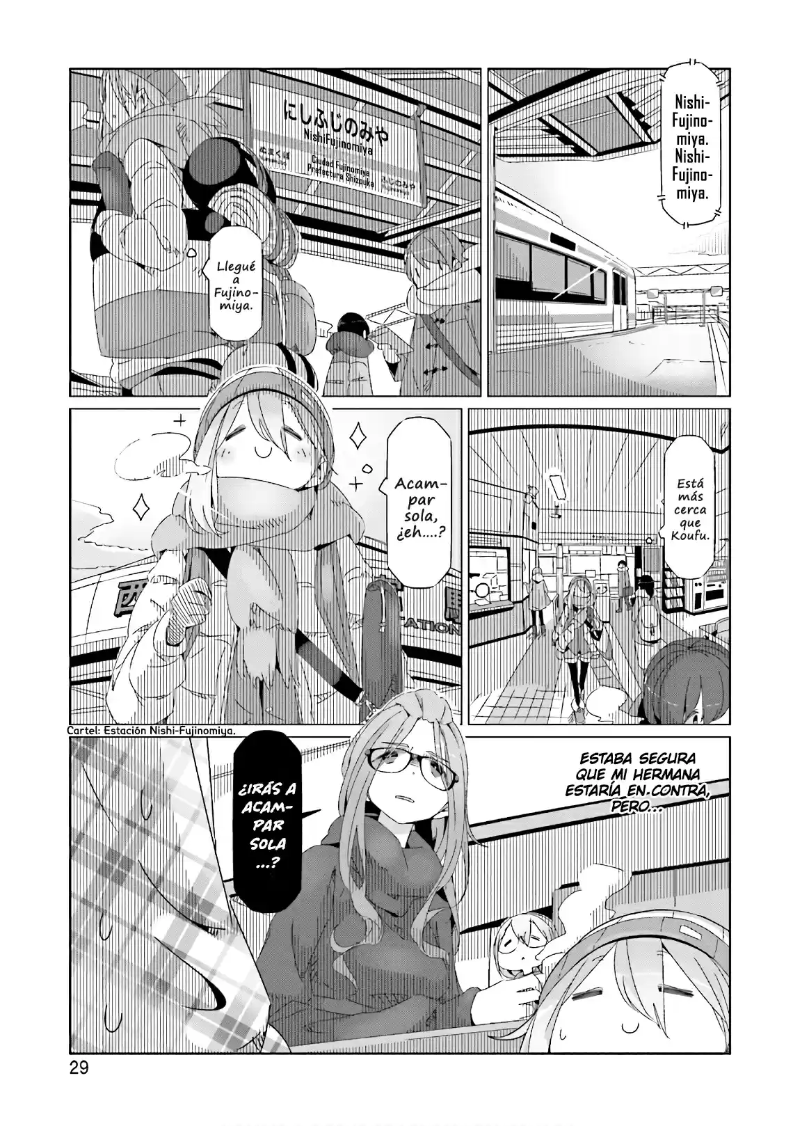 Yurucamp capítulo 36, página 2