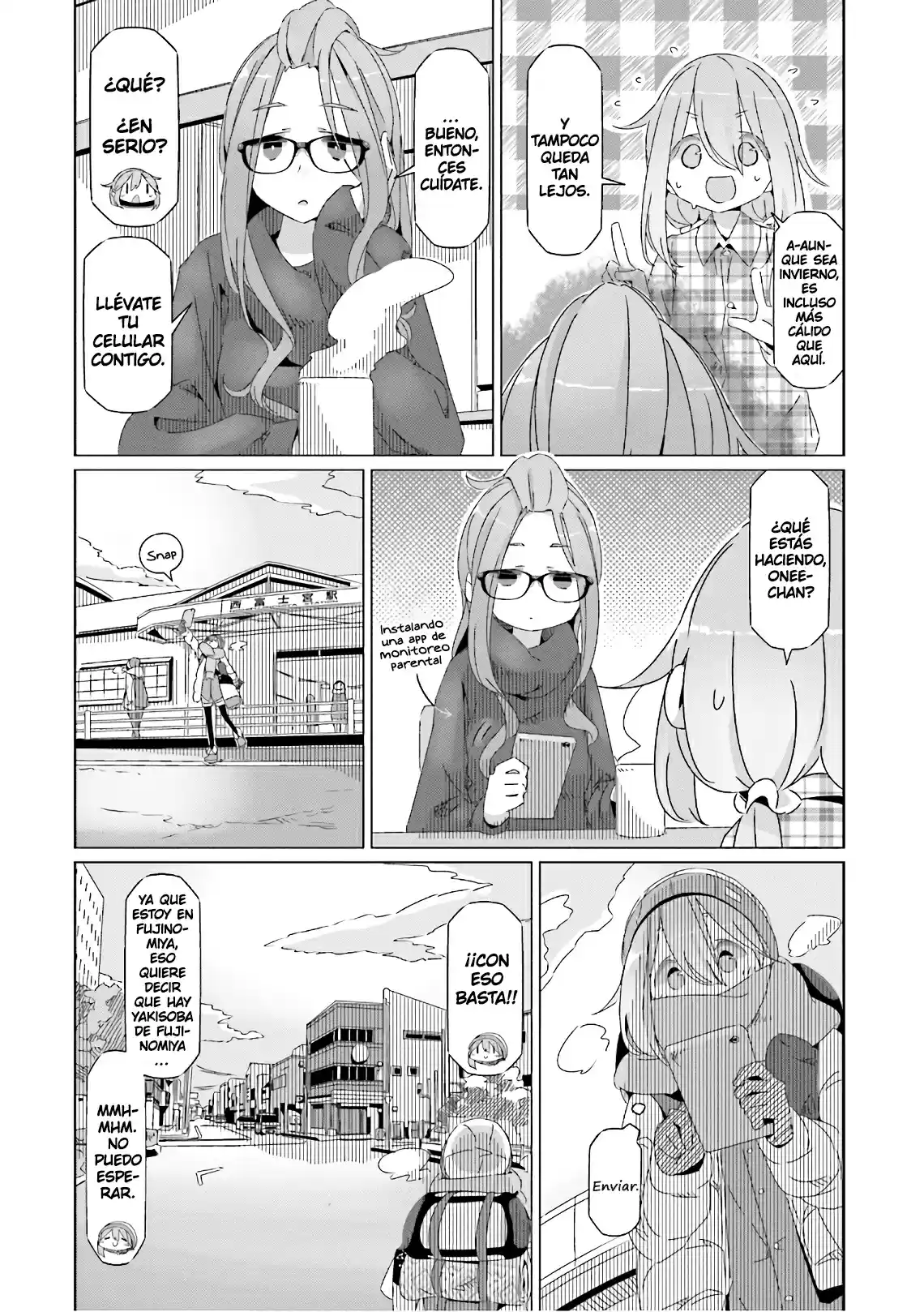 Yurucamp capítulo 36, página 3