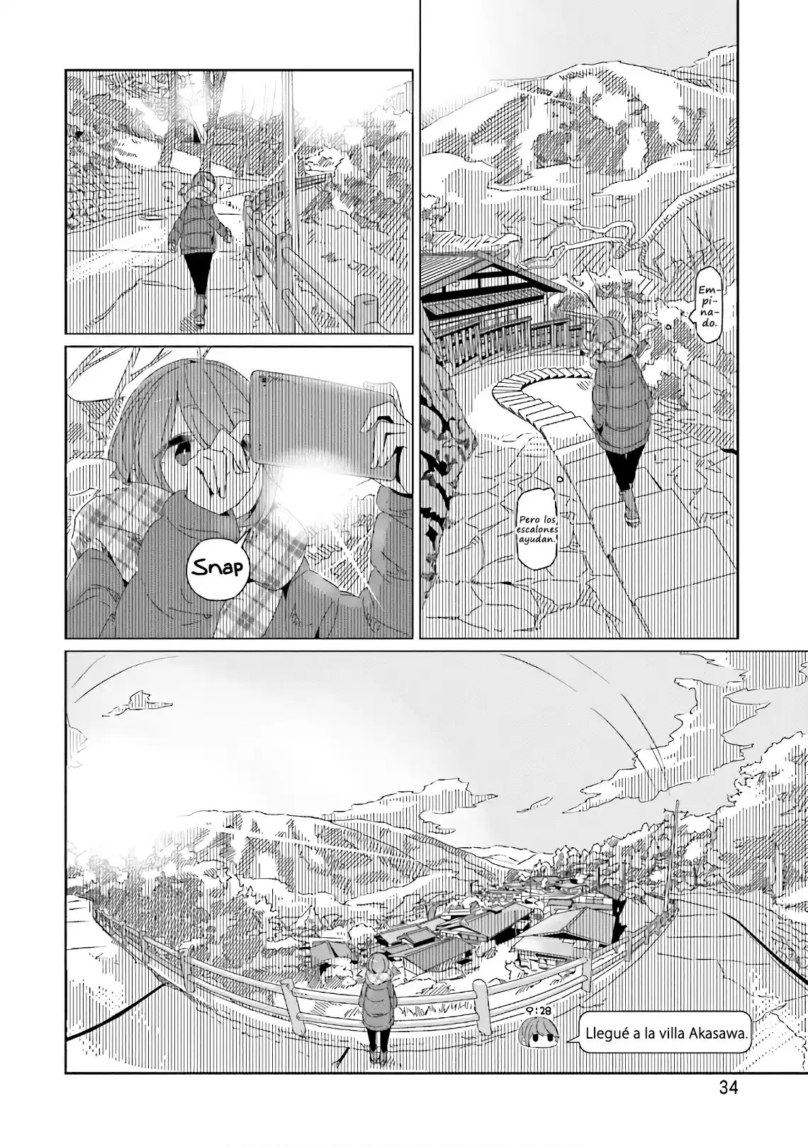 Yurucamp capítulo 36, página 7