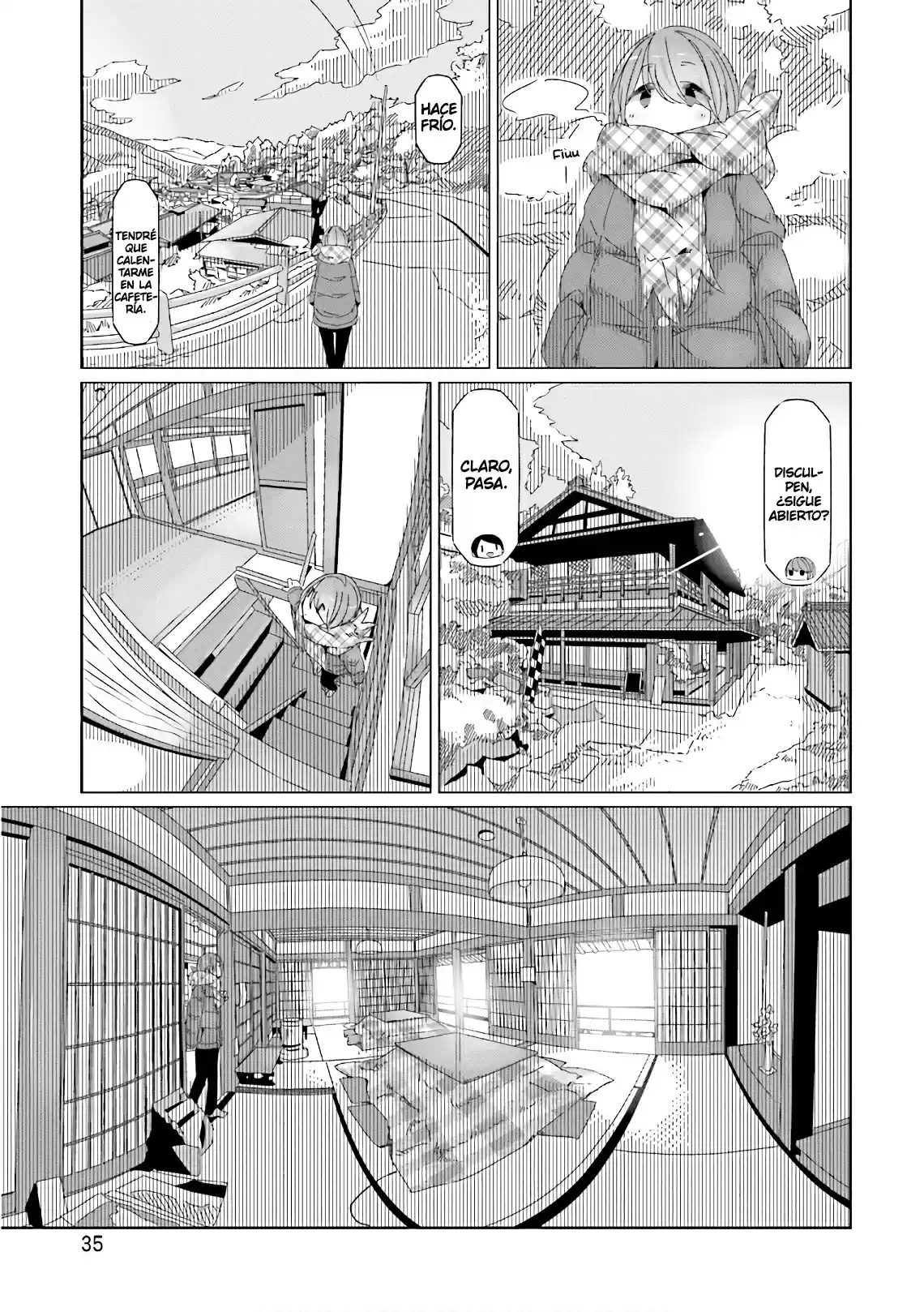 Yurucamp capítulo 36, página 8