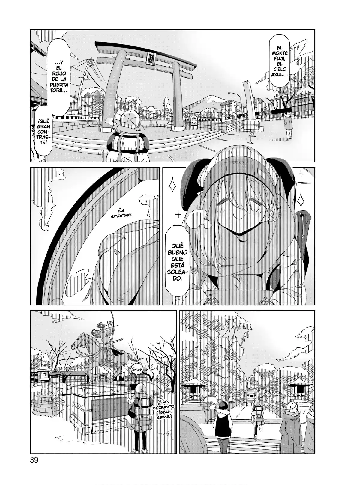 Yurucamp capítulo 36, página 12