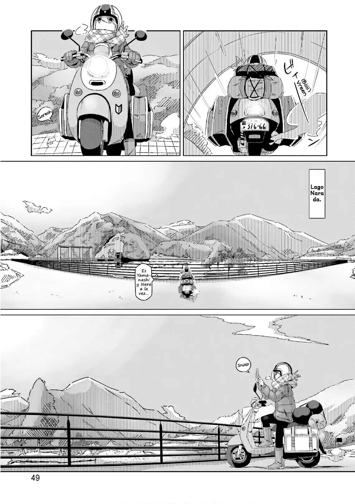 Yurucamp capítulo 36, página 22