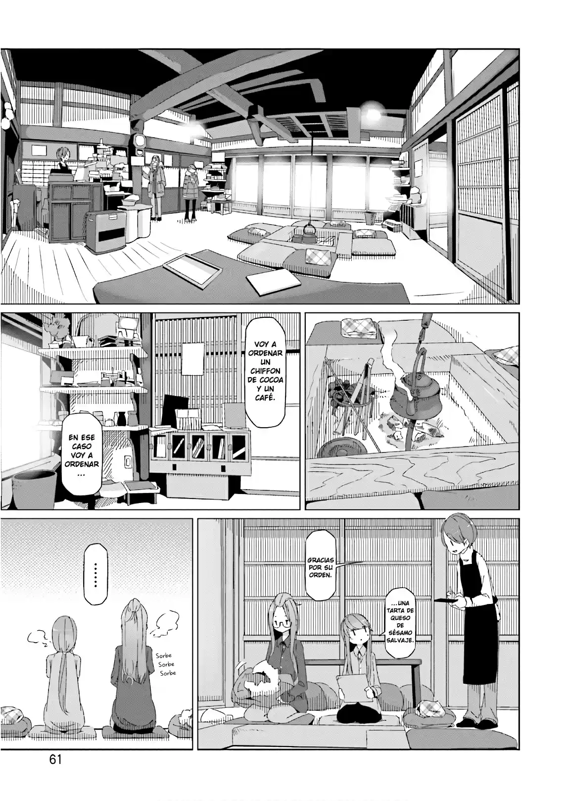 Yurucamp capítulo 37, página 7