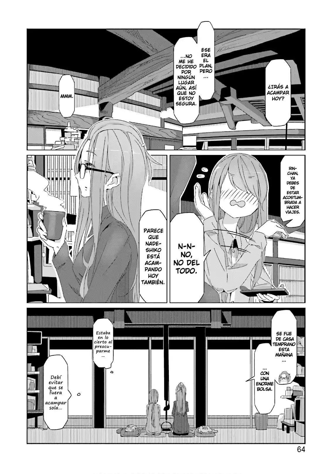 Yurucamp capítulo 37, página 10