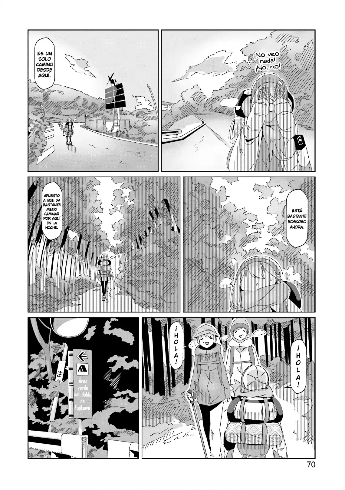 Yurucamp capítulo 37, página 16