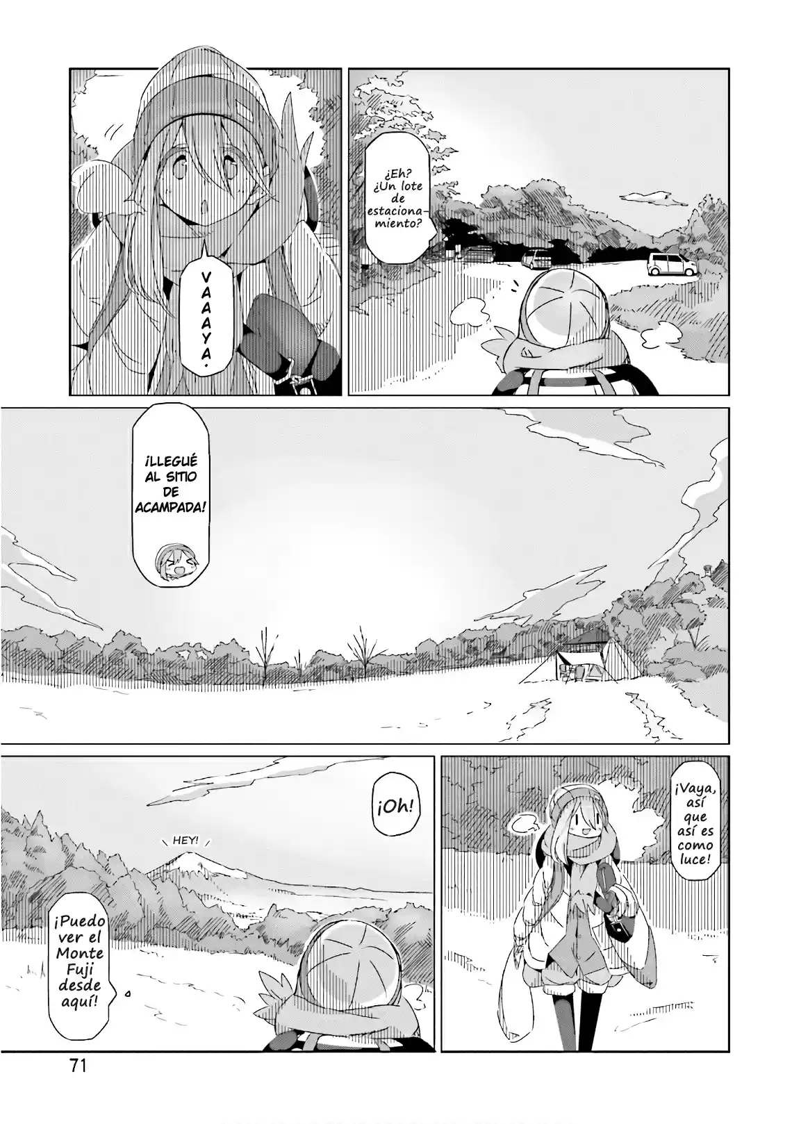 Yurucamp capítulo 37, página 17