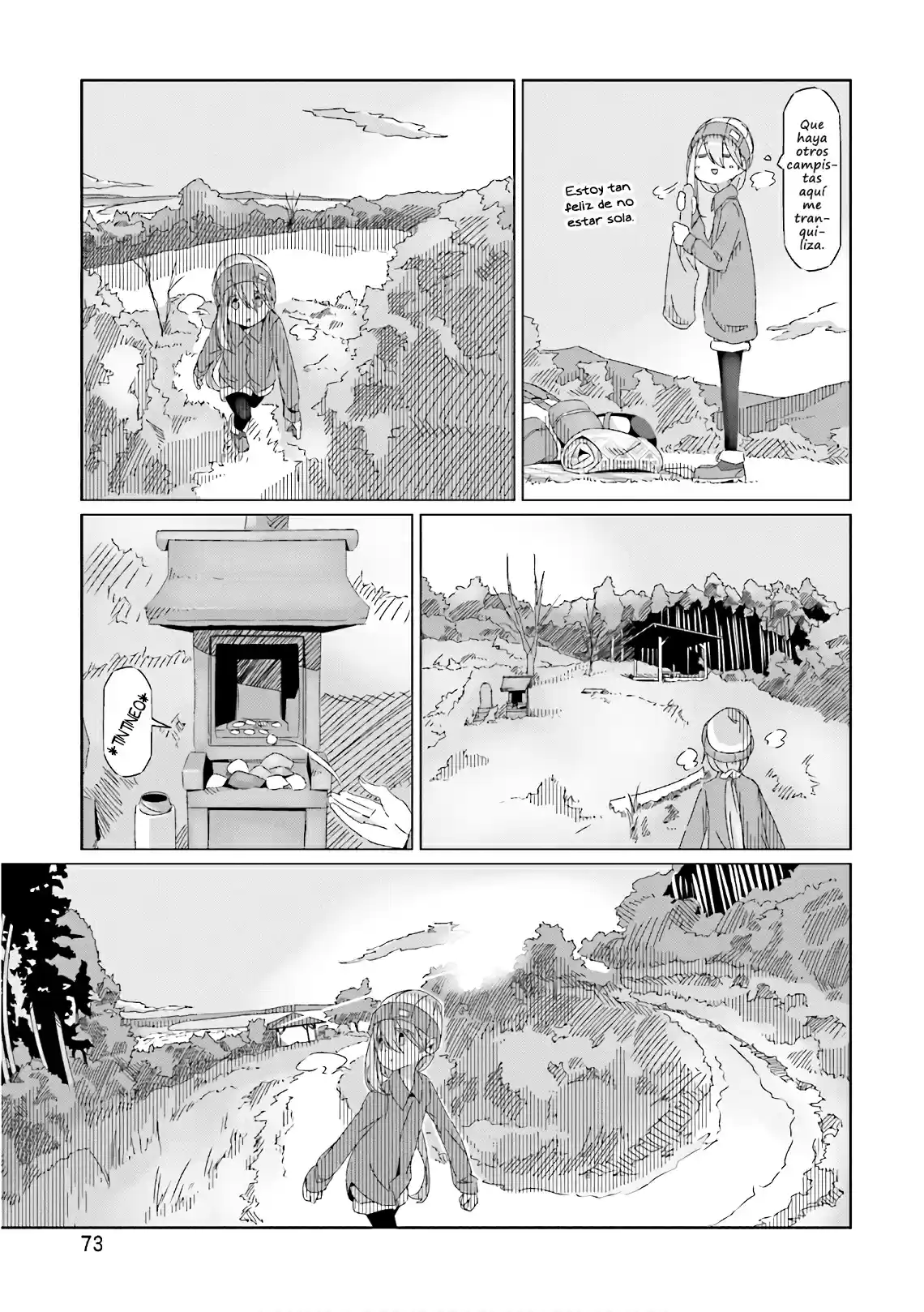 Yurucamp capítulo 37, página 19