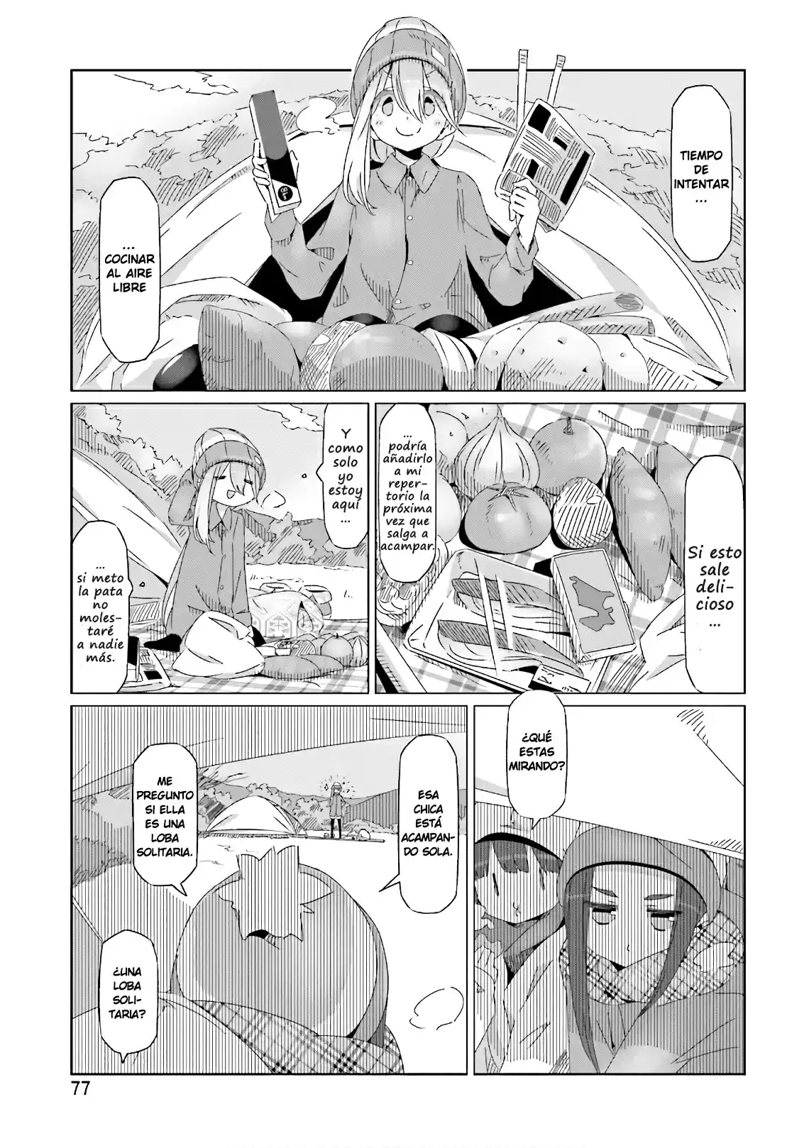 Yurucamp capítulo 37, página 23