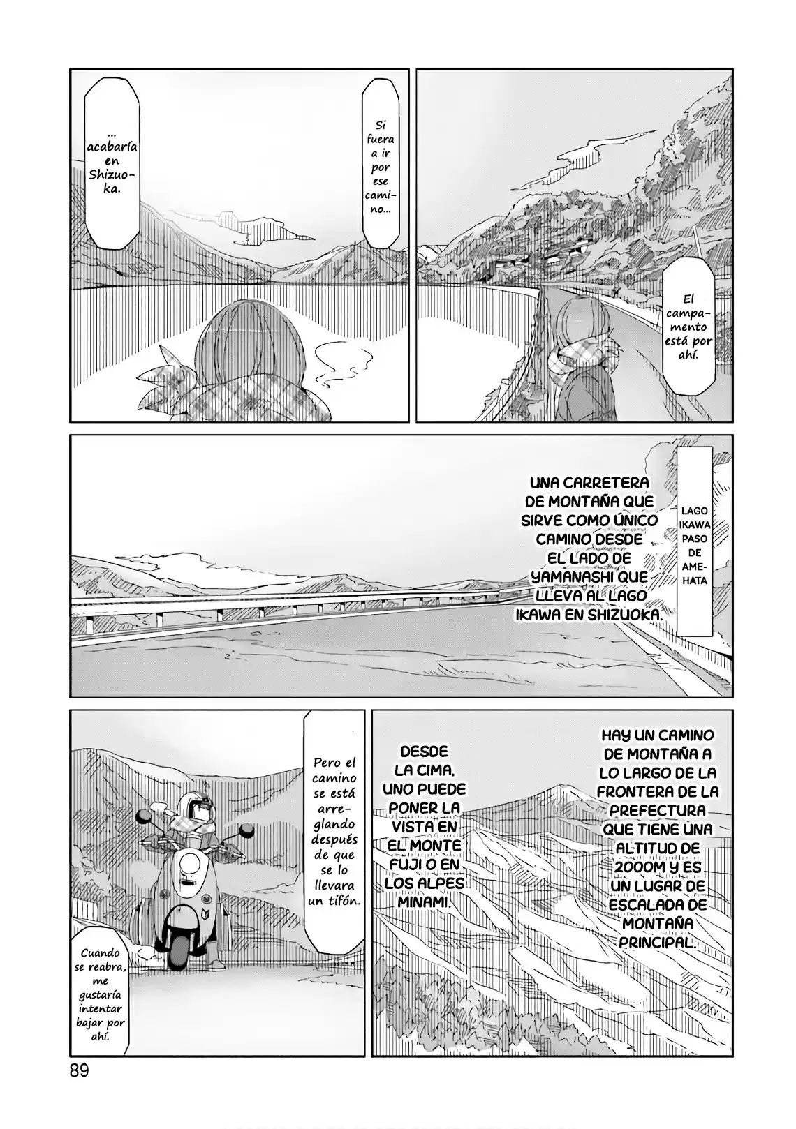 Yurucamp capítulo 38, página 9