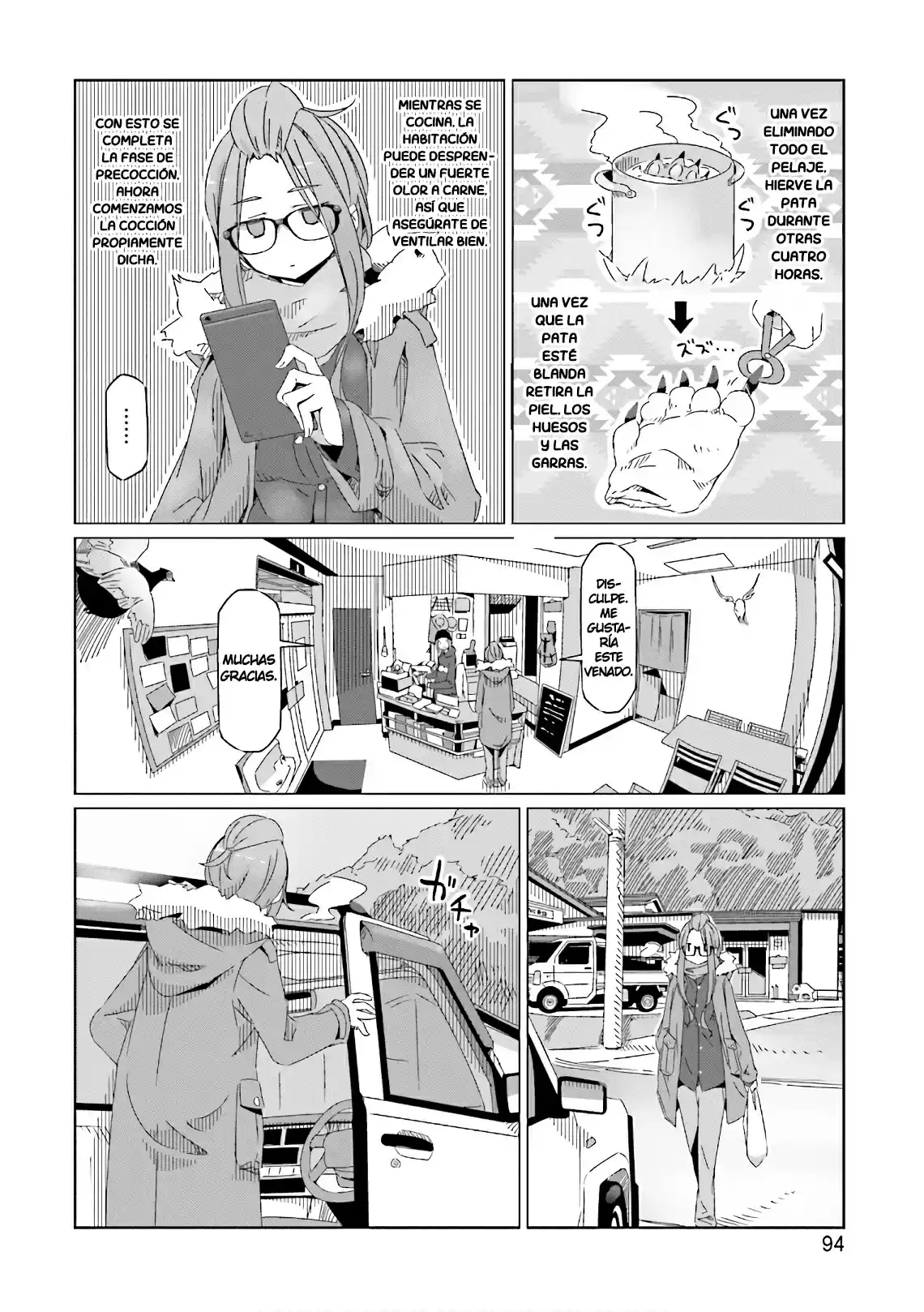 Yurucamp capítulo 38, página 14