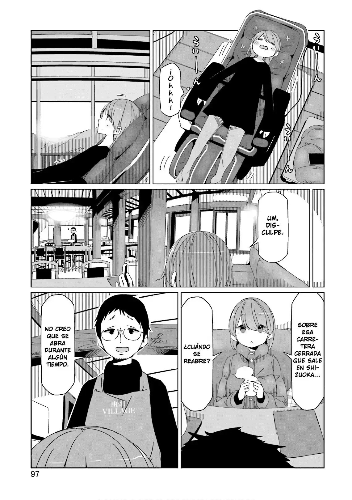 Yurucamp capítulo 38, página 17