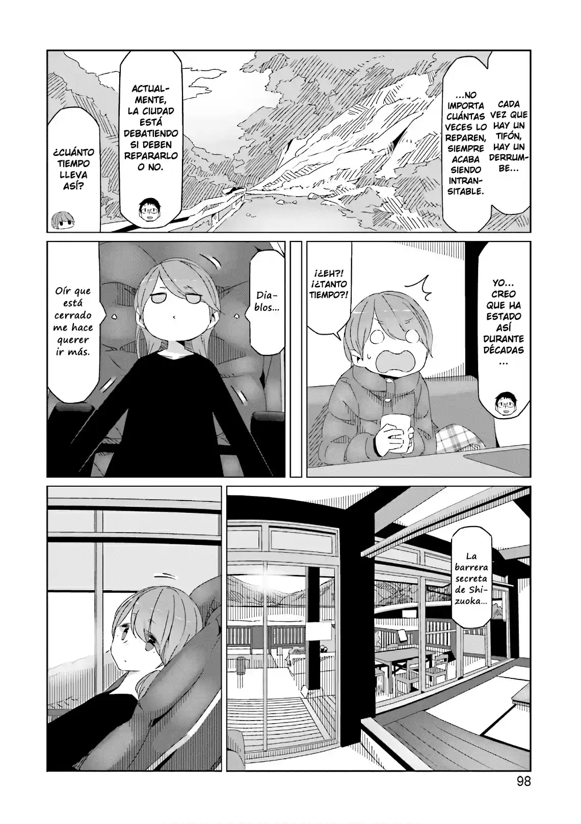 Yurucamp capítulo 38, página 18