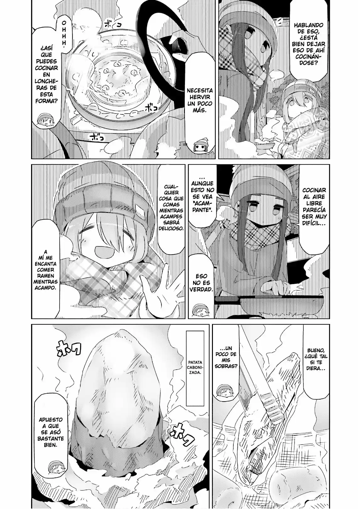 Yurucamp capítulo 39, página 8