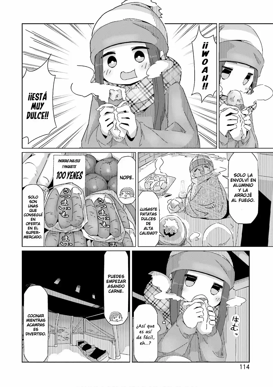 Yurucamp capítulo 39, página 9