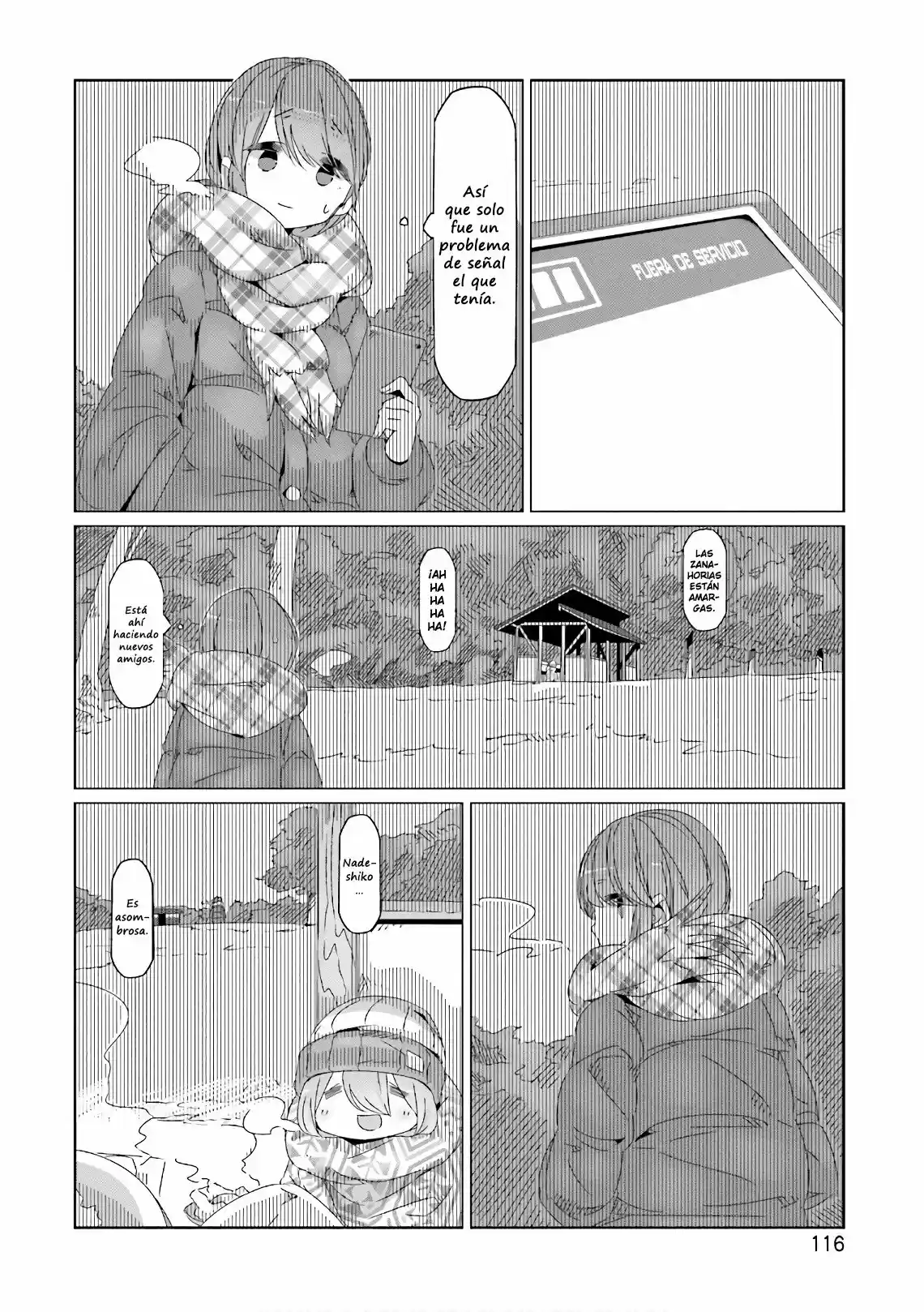Yurucamp capítulo 39, página 11