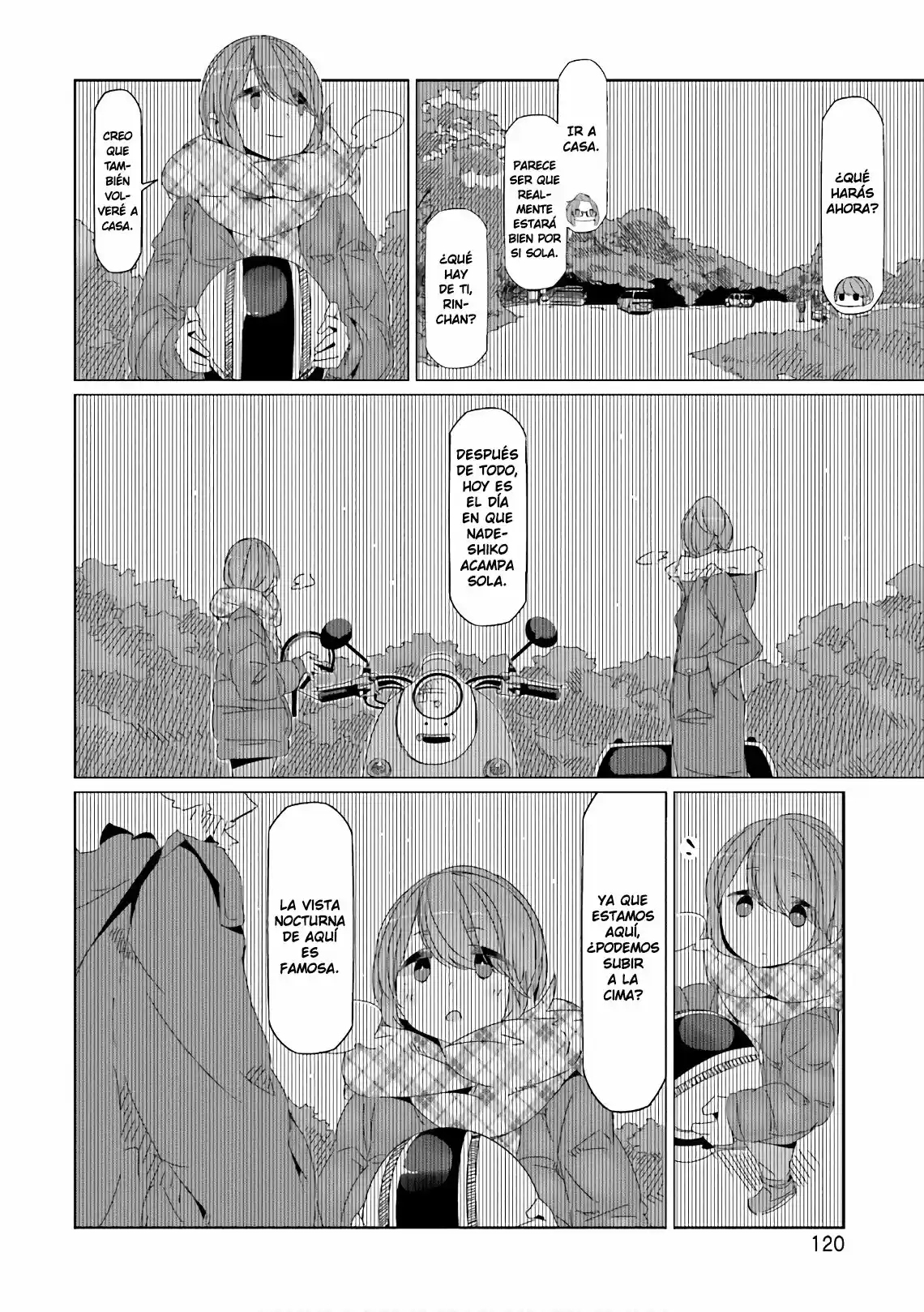 Yurucamp capítulo 39, página 15