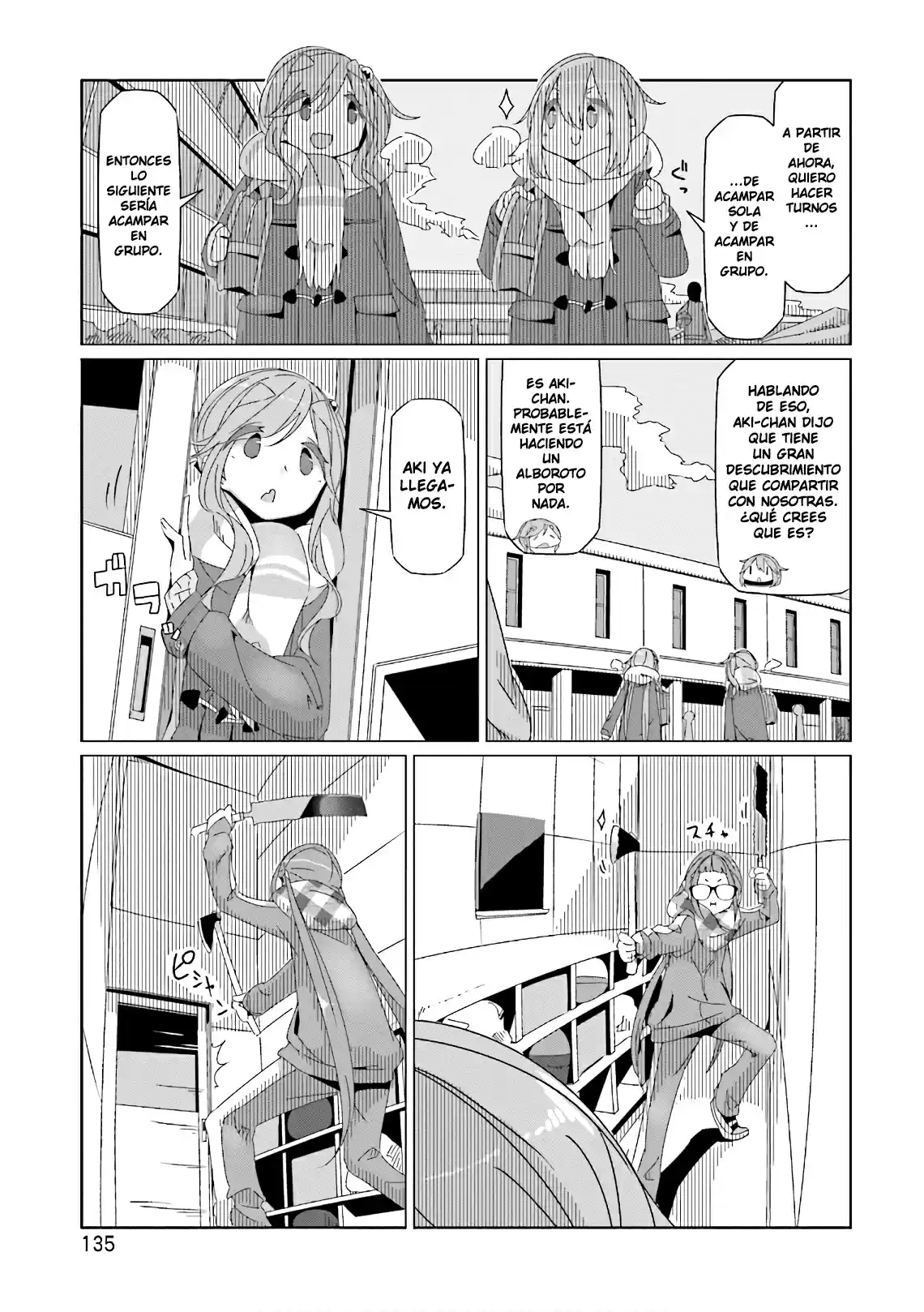 Yurucamp capítulo 40, página 5