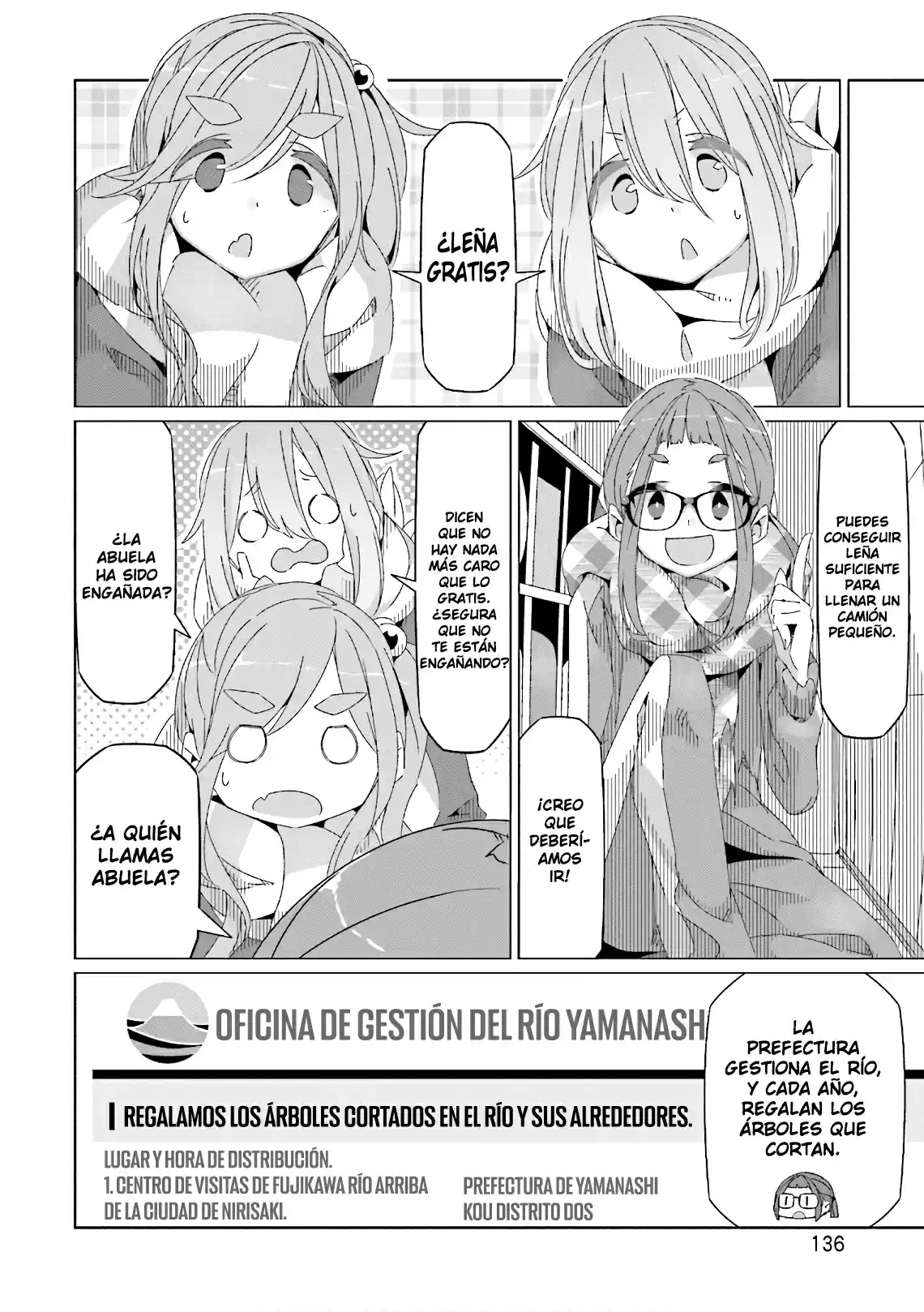 Yurucamp capítulo 40, página 6