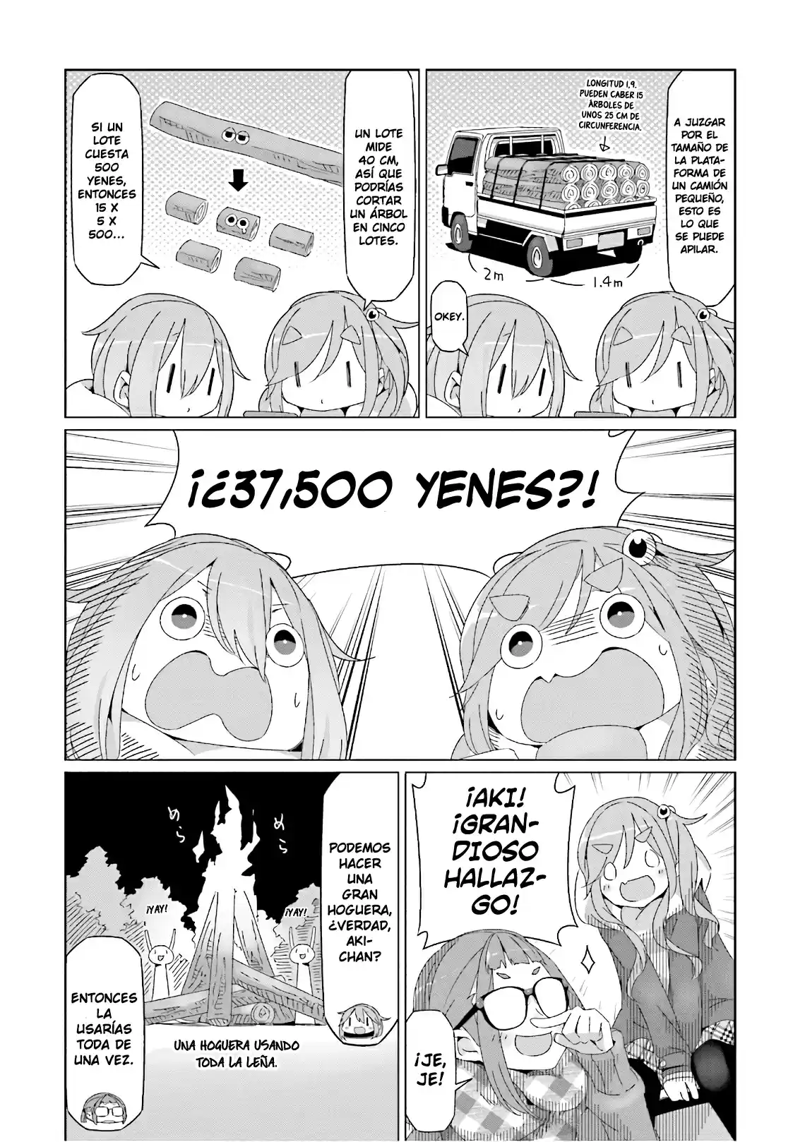 Yurucamp capítulo 40, página 8