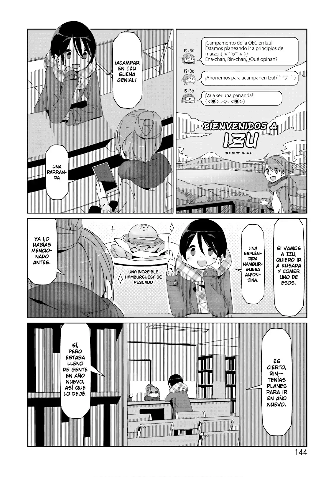 Yurucamp capítulo 40, página 14