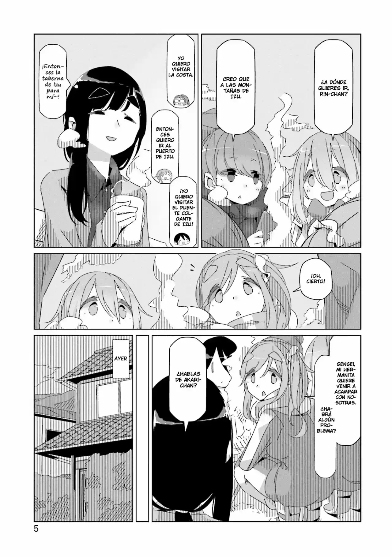 Yurucamp capítulo 41, página 6