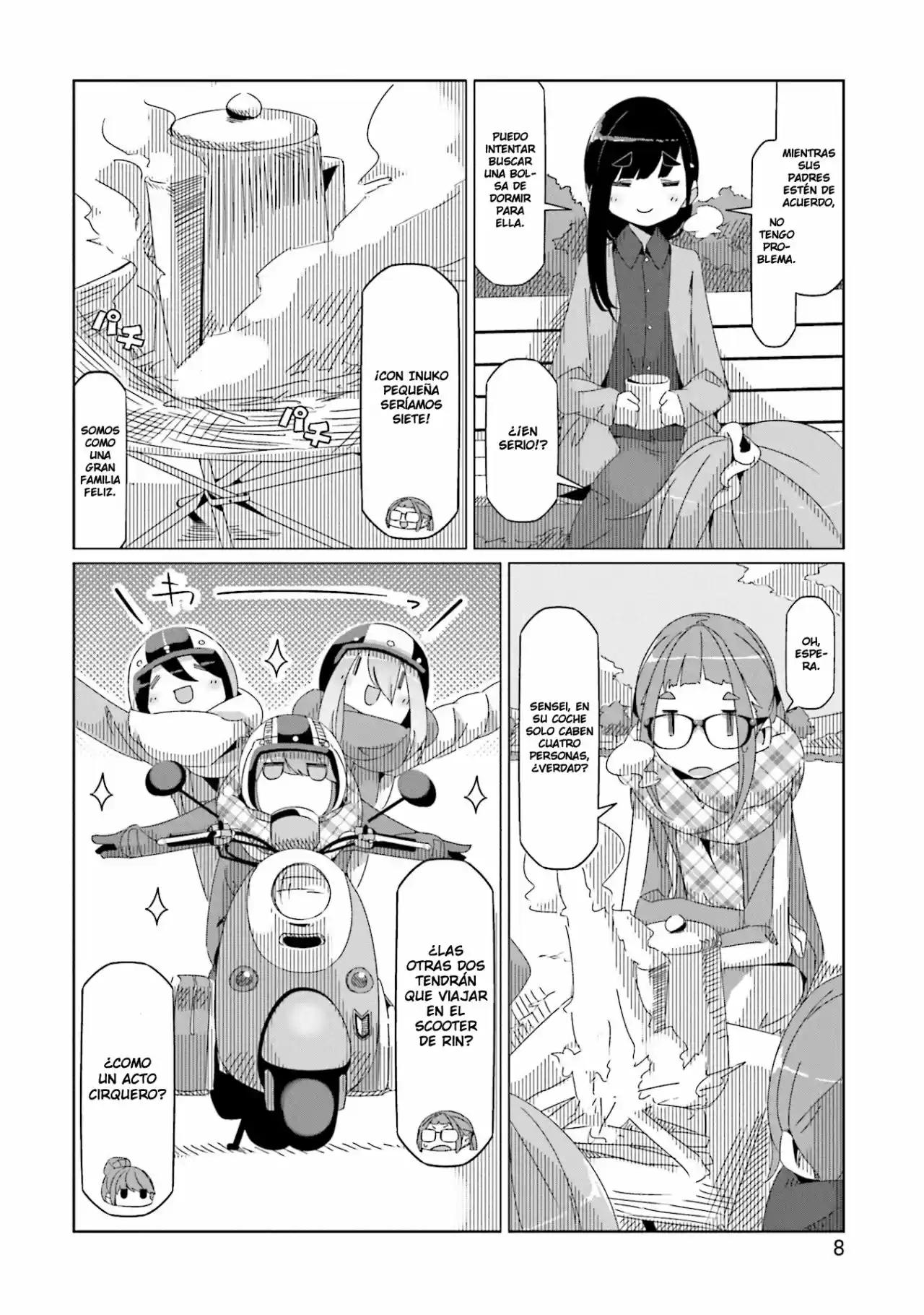 Yurucamp capítulo 41, página 9