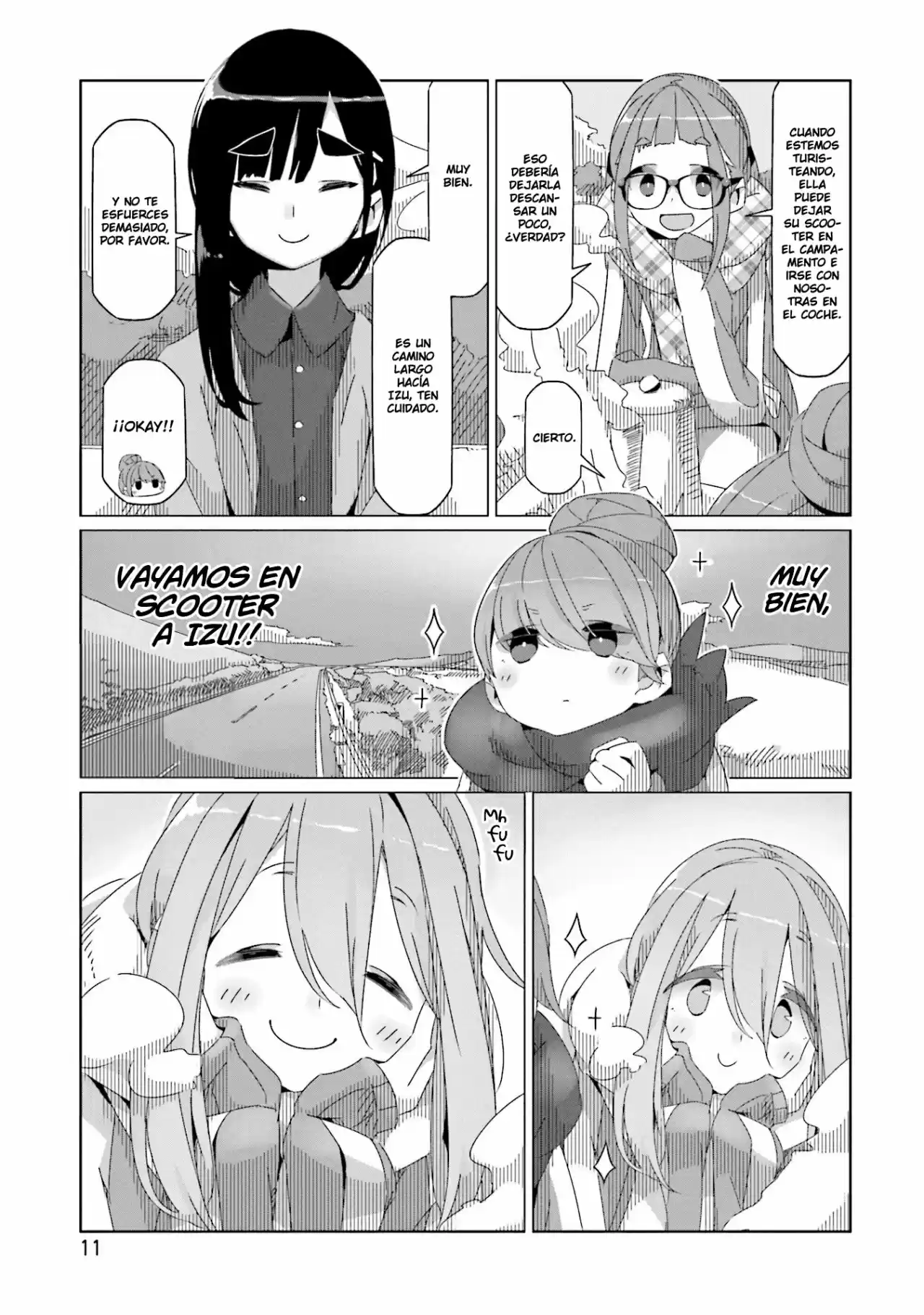 Yurucamp capítulo 41, página 12