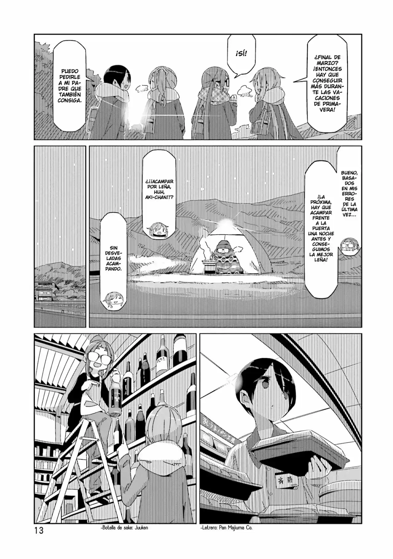 Yurucamp capítulo 41, página 14