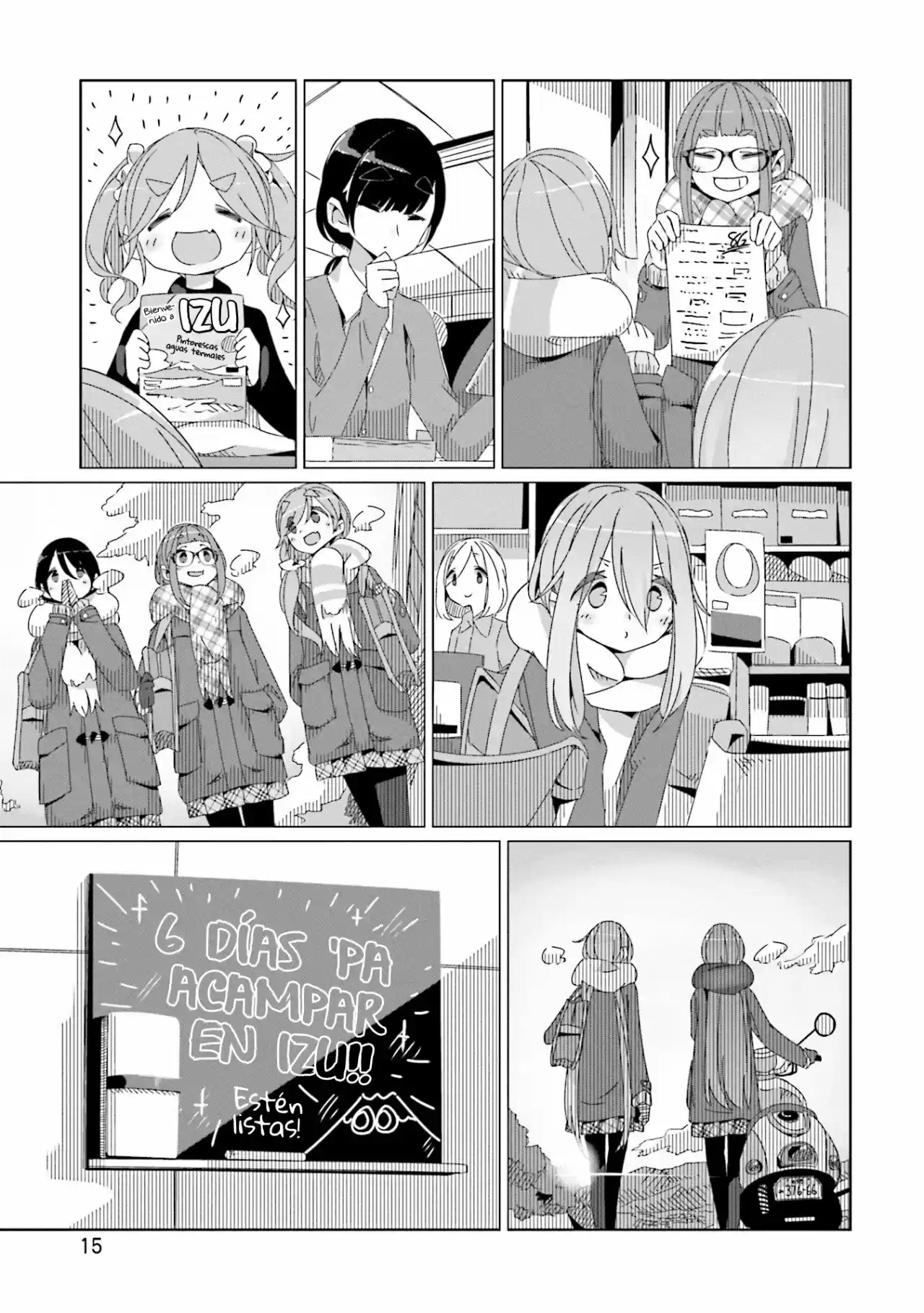 Yurucamp capítulo 41, página 16