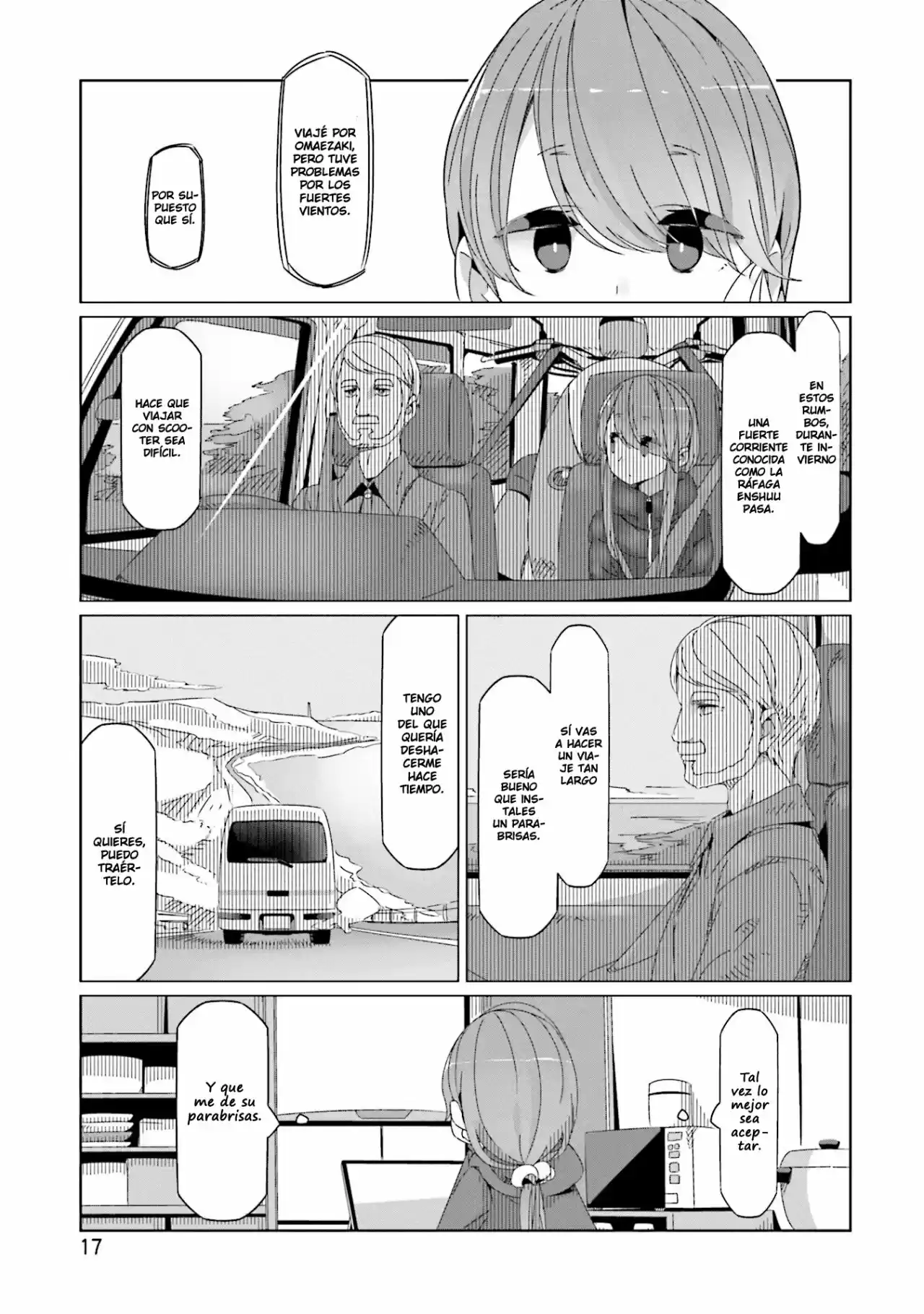Yurucamp capítulo 41, página 18