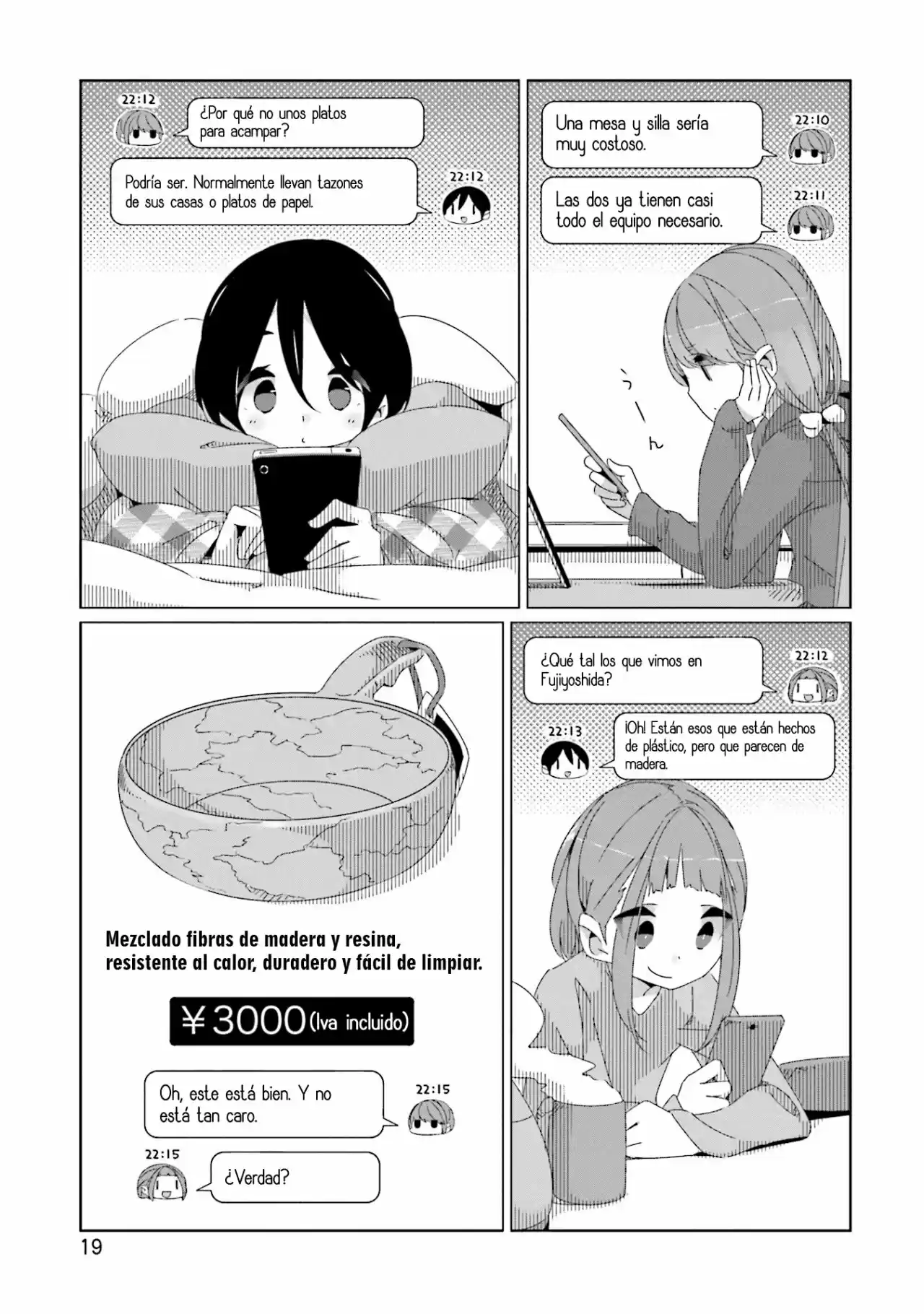 Yurucamp capítulo 41, página 20