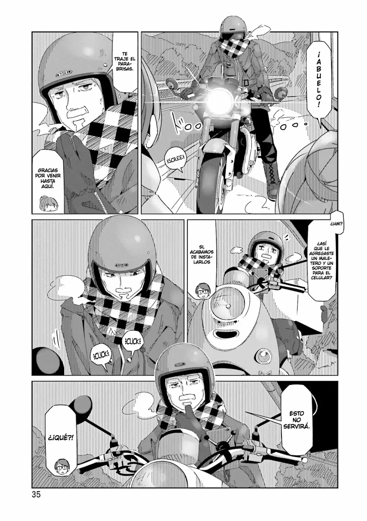 Yurucamp capítulo 42, página 8