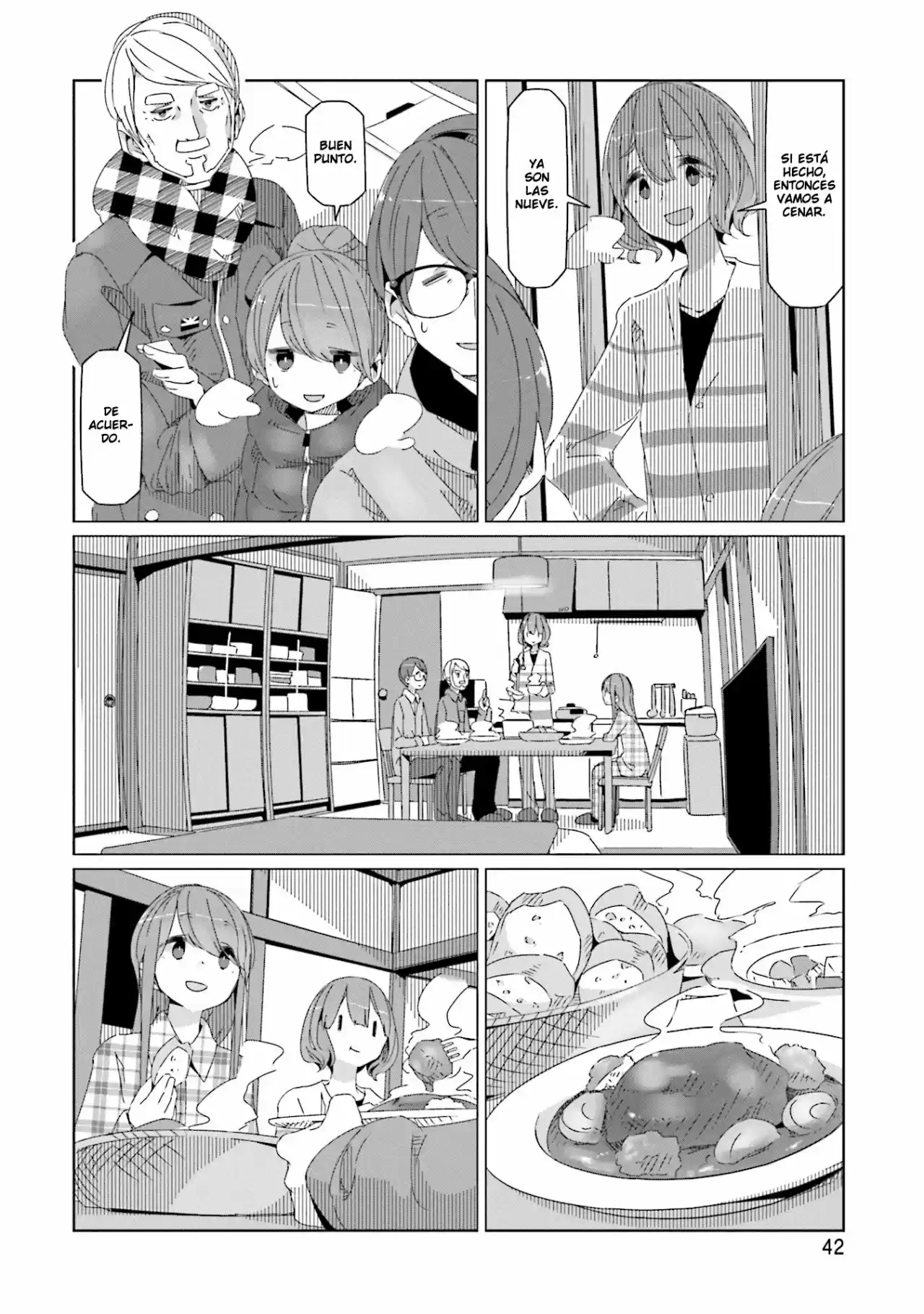 Yurucamp capítulo 42, página 15