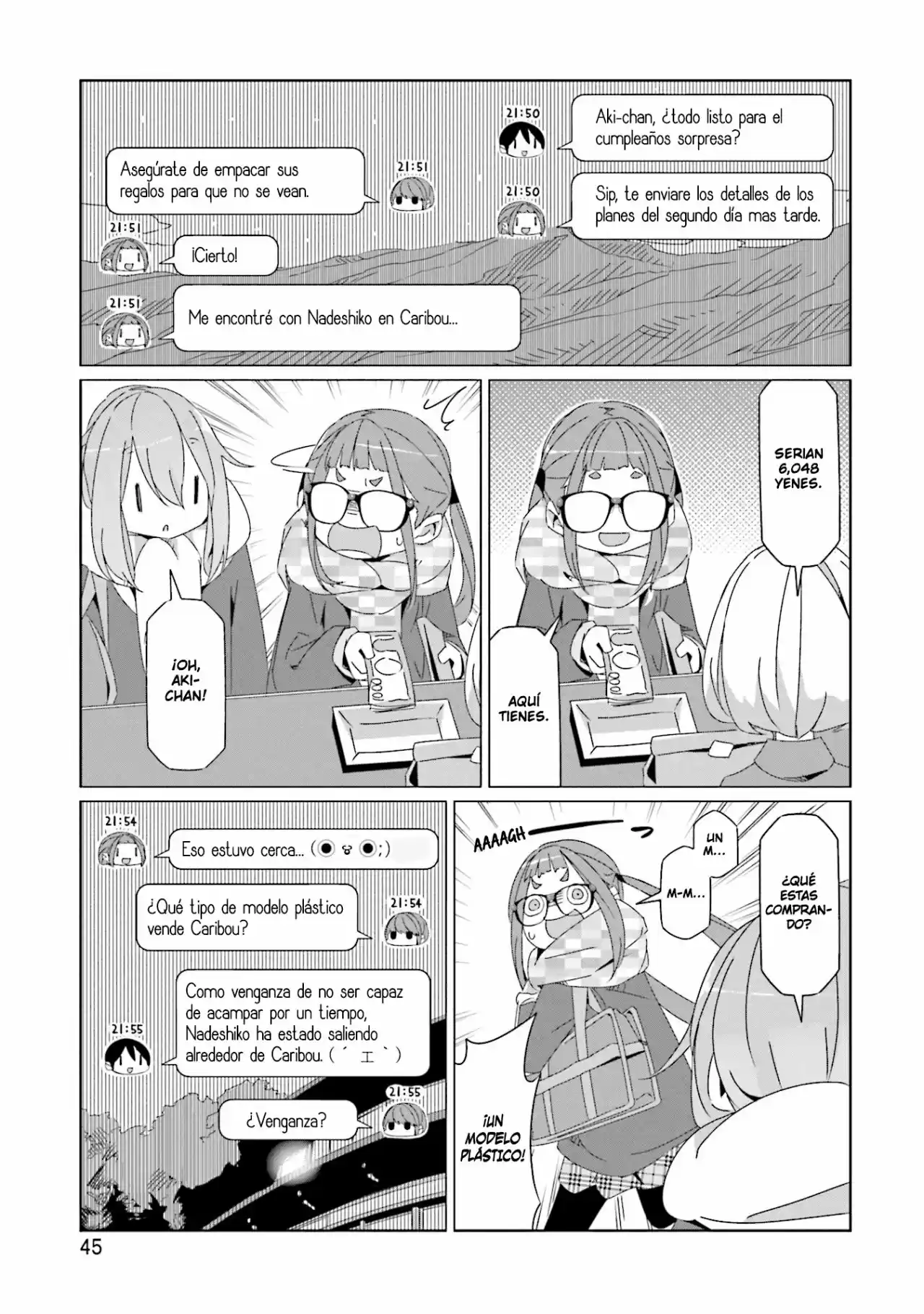 Yurucamp capítulo 42, página 18