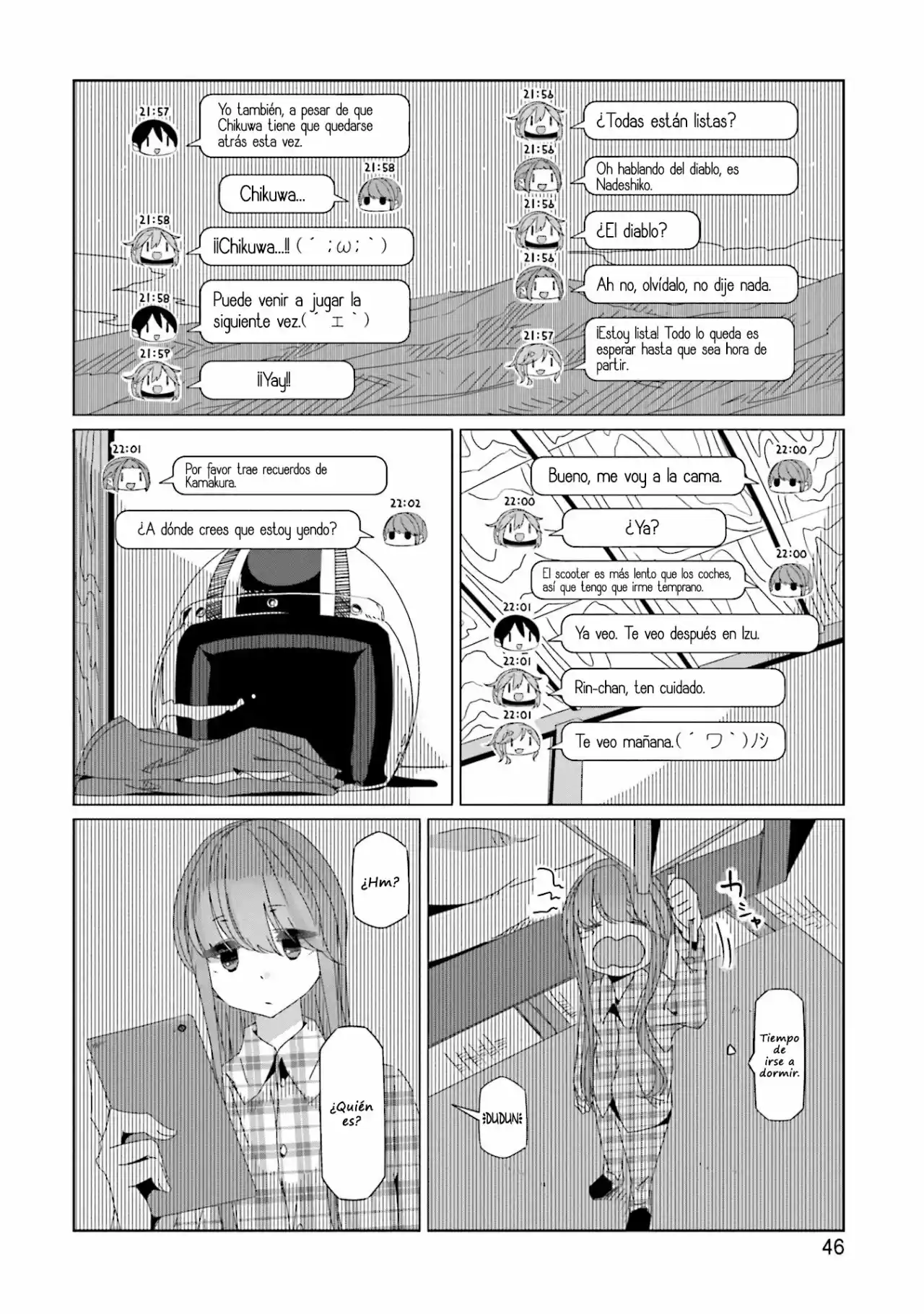 Yurucamp capítulo 42, página 19