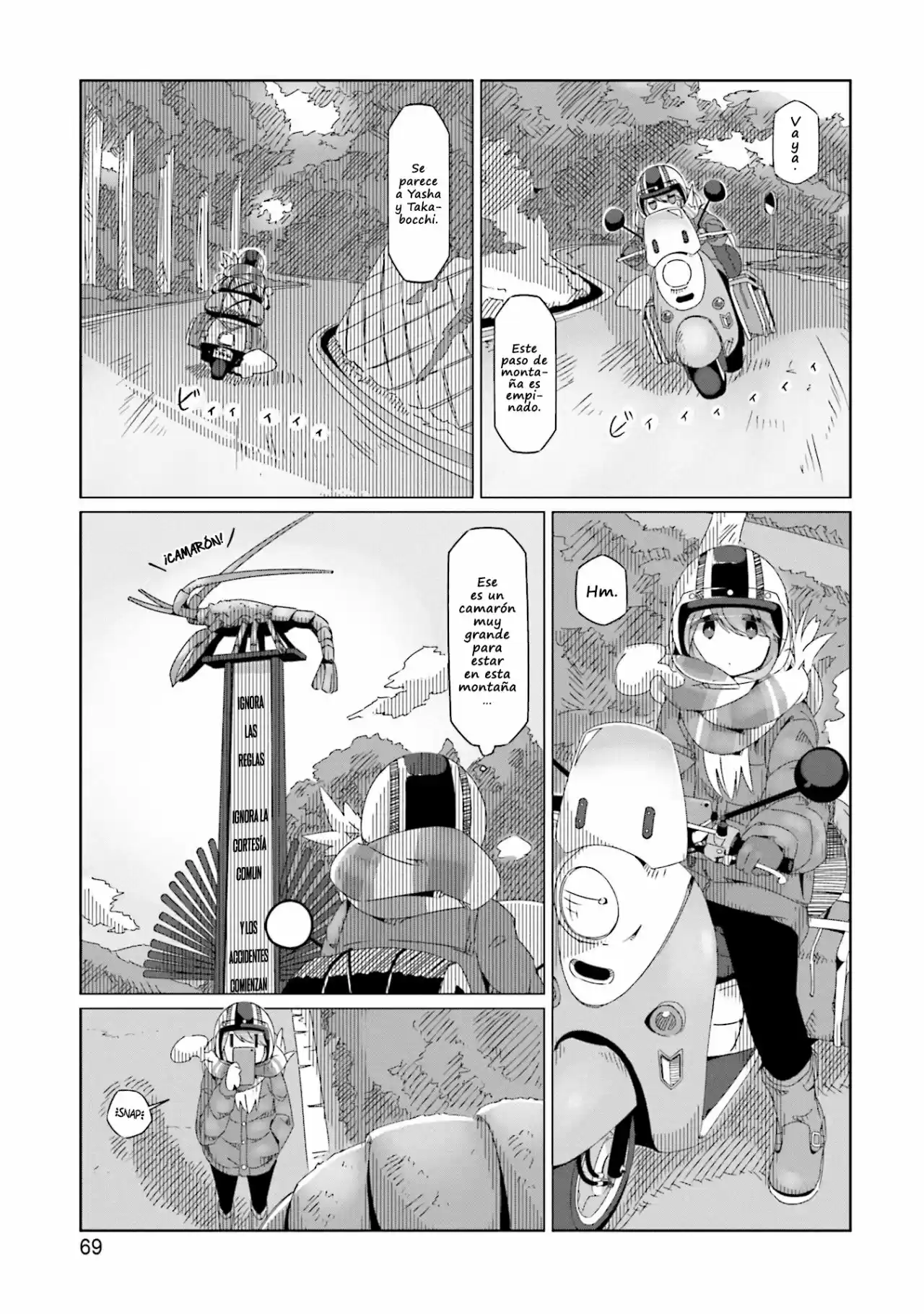 Yurucamp capítulo 43, página 16