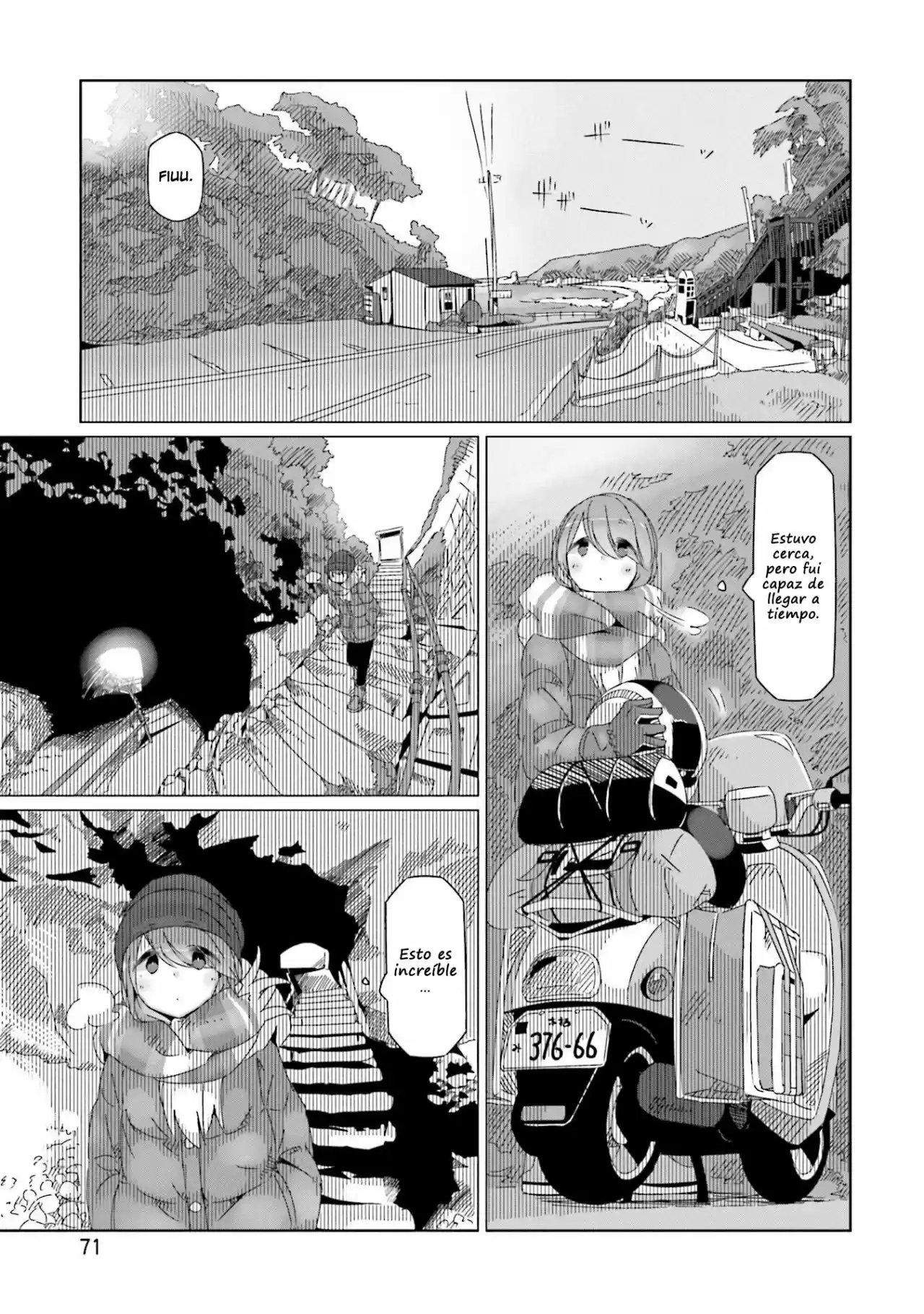 Yurucamp capítulo 43, página 18