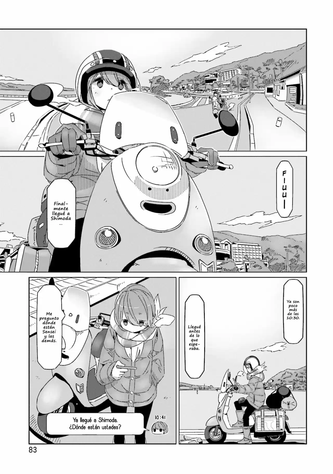 Yurucamp capítulo 44, página 4