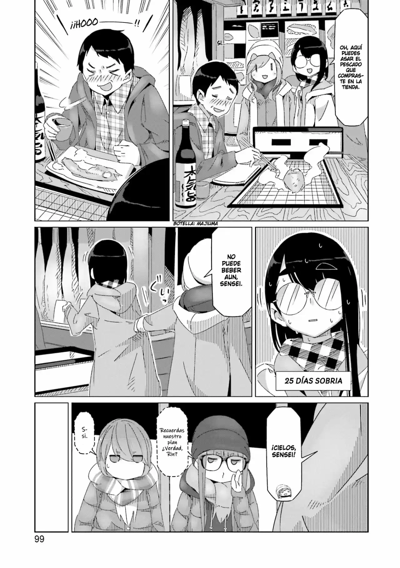 Yurucamp capítulo 44, página 20