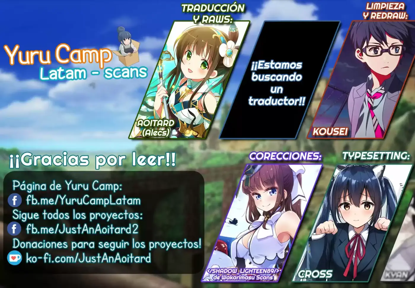 Yurucamp capítulo 45, página 1