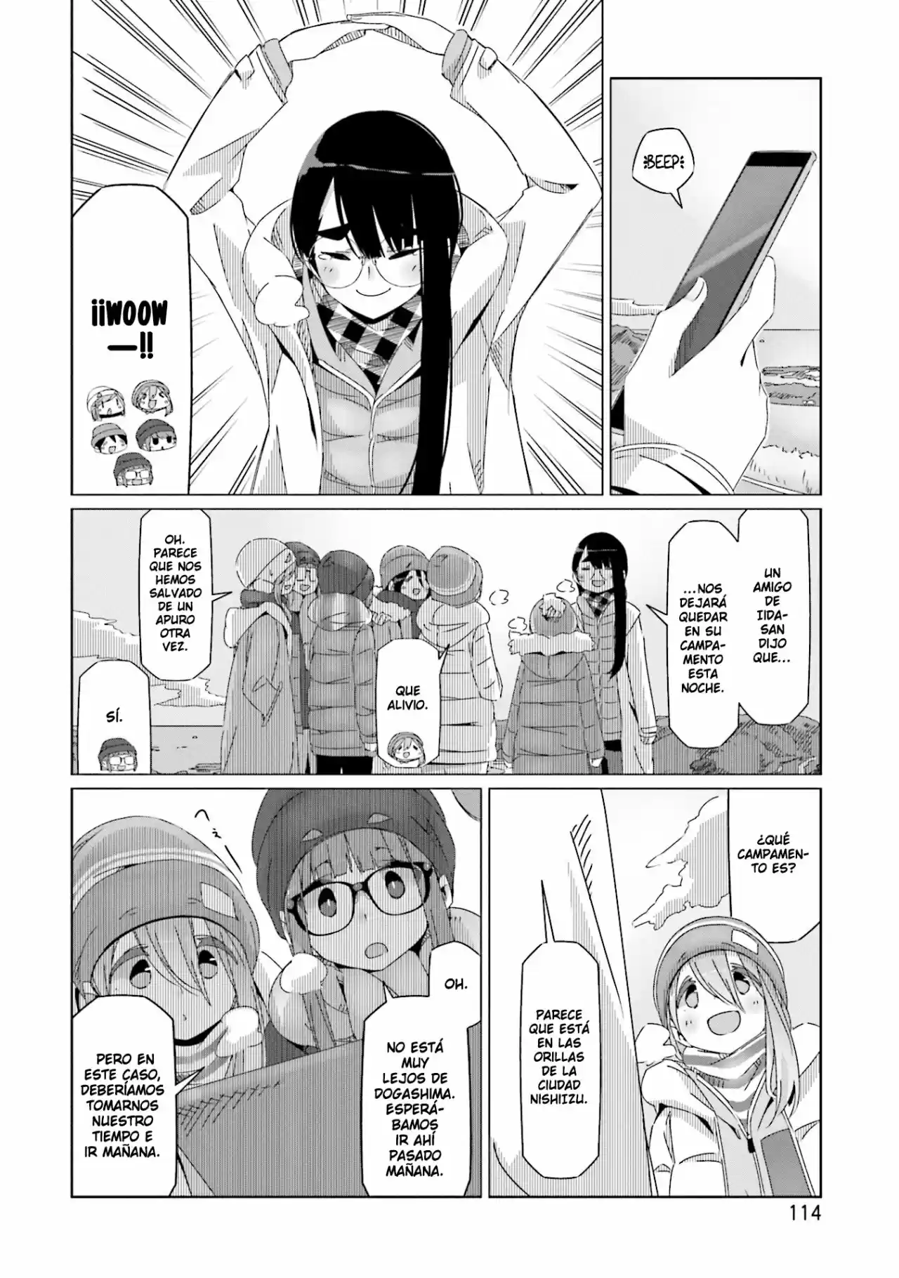 Yurucamp capítulo 45, página 9